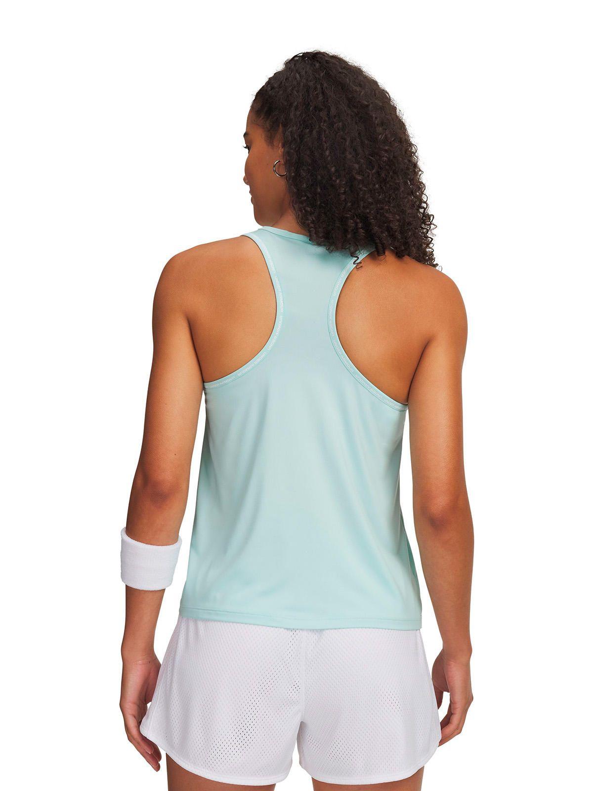 Polera S/M UA Tech Knockout Verde Mujer-1