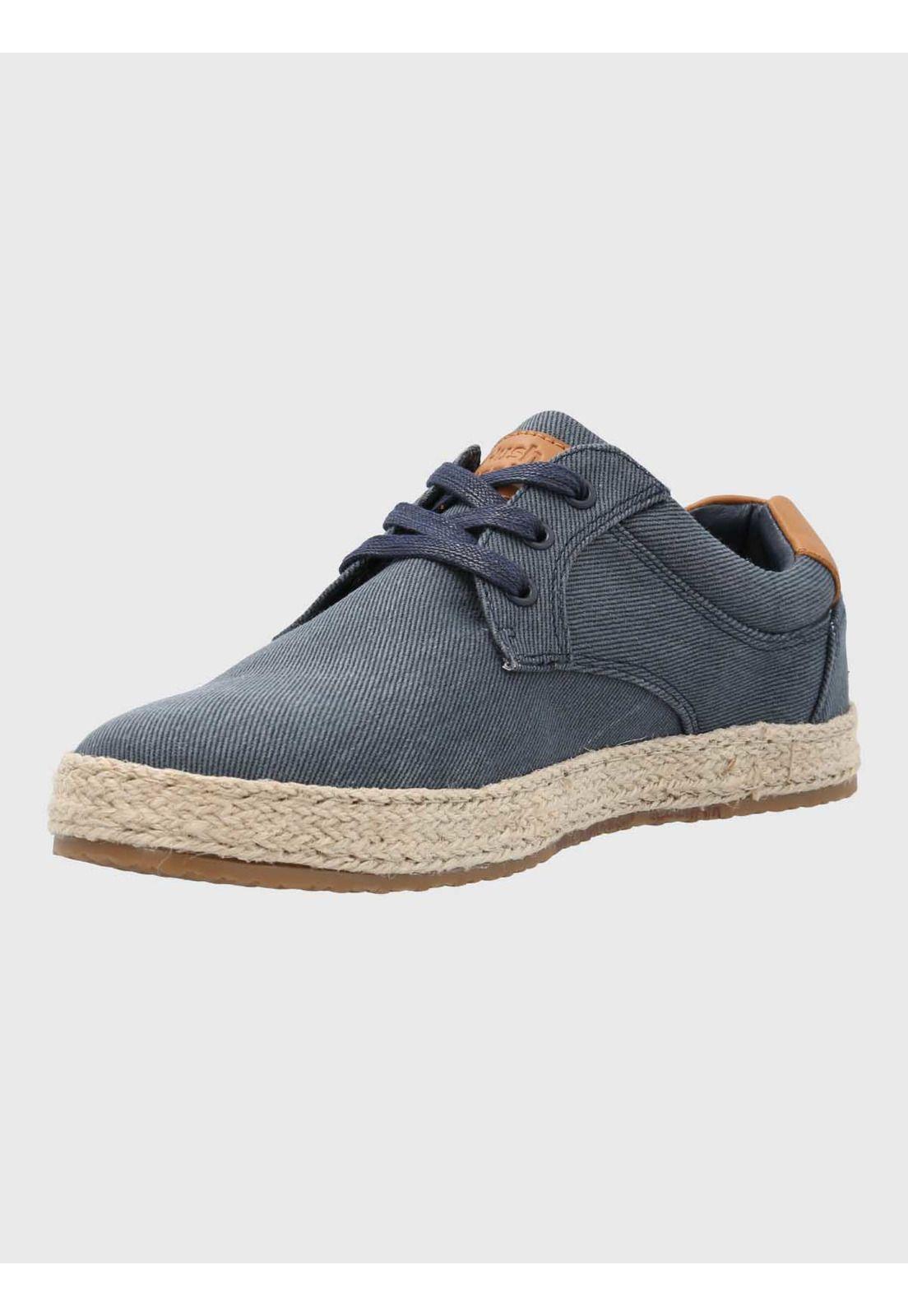 Zapatilla Alpargata Hombre Bernie Azul-4