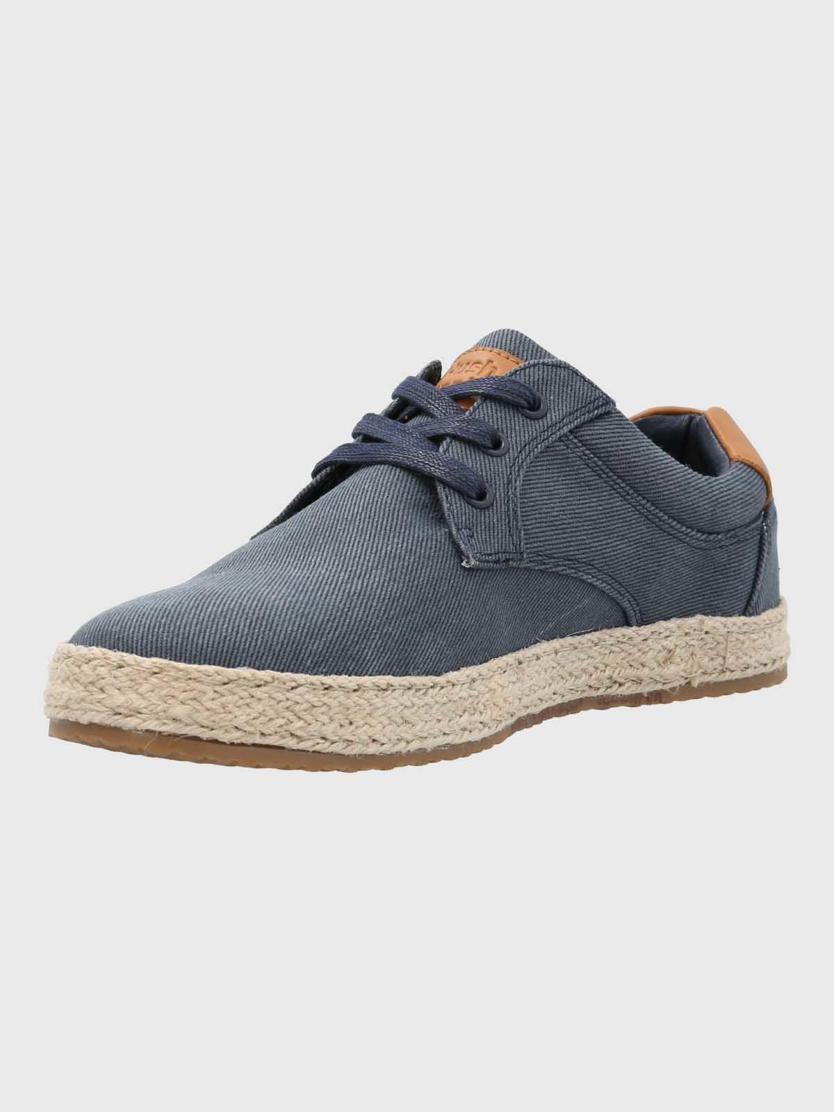 Zapatilla Alpargata Hombre Bernie Azul-4