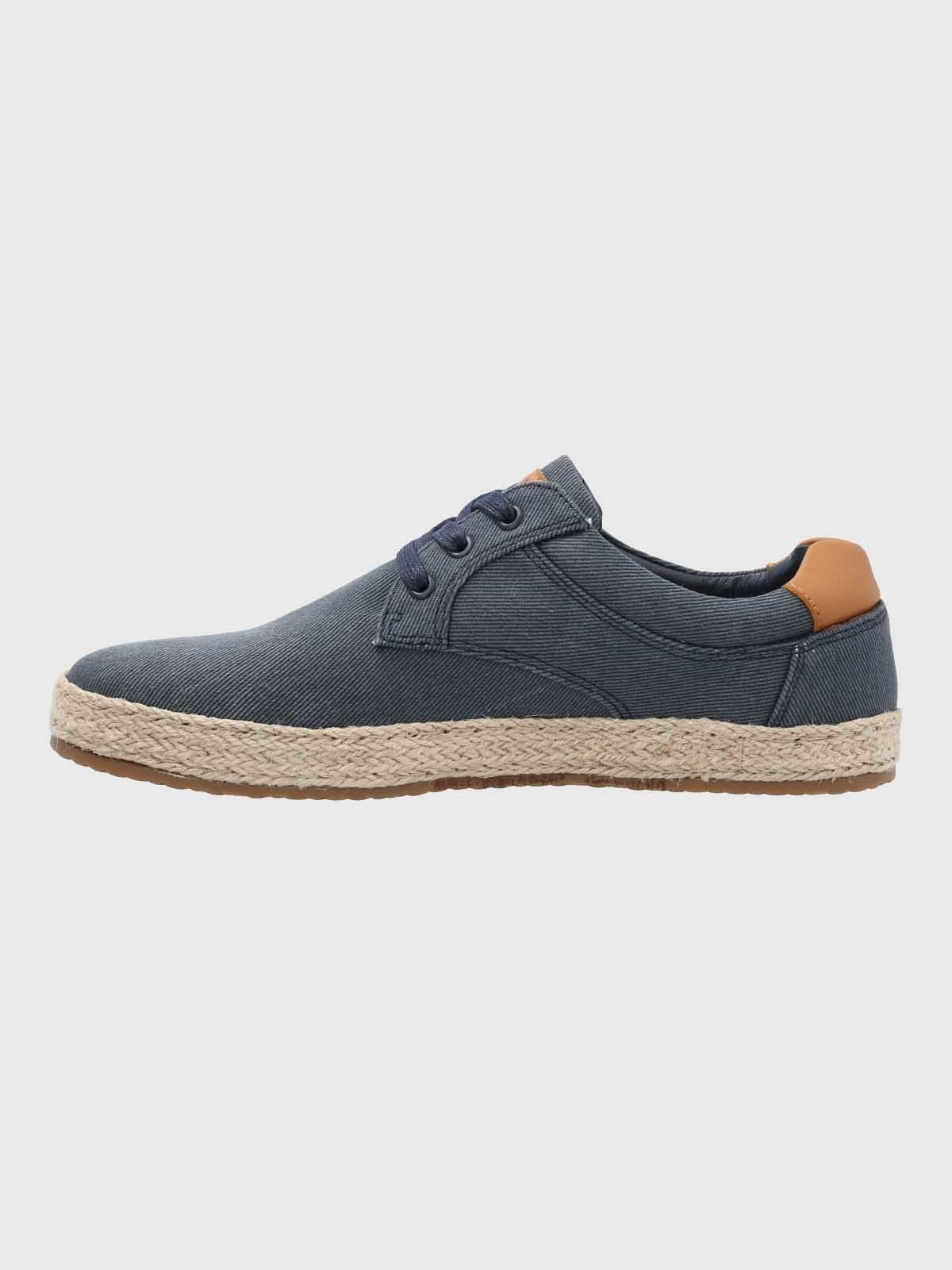 Zapatilla Alpargata Hombre Bernie Azul-5