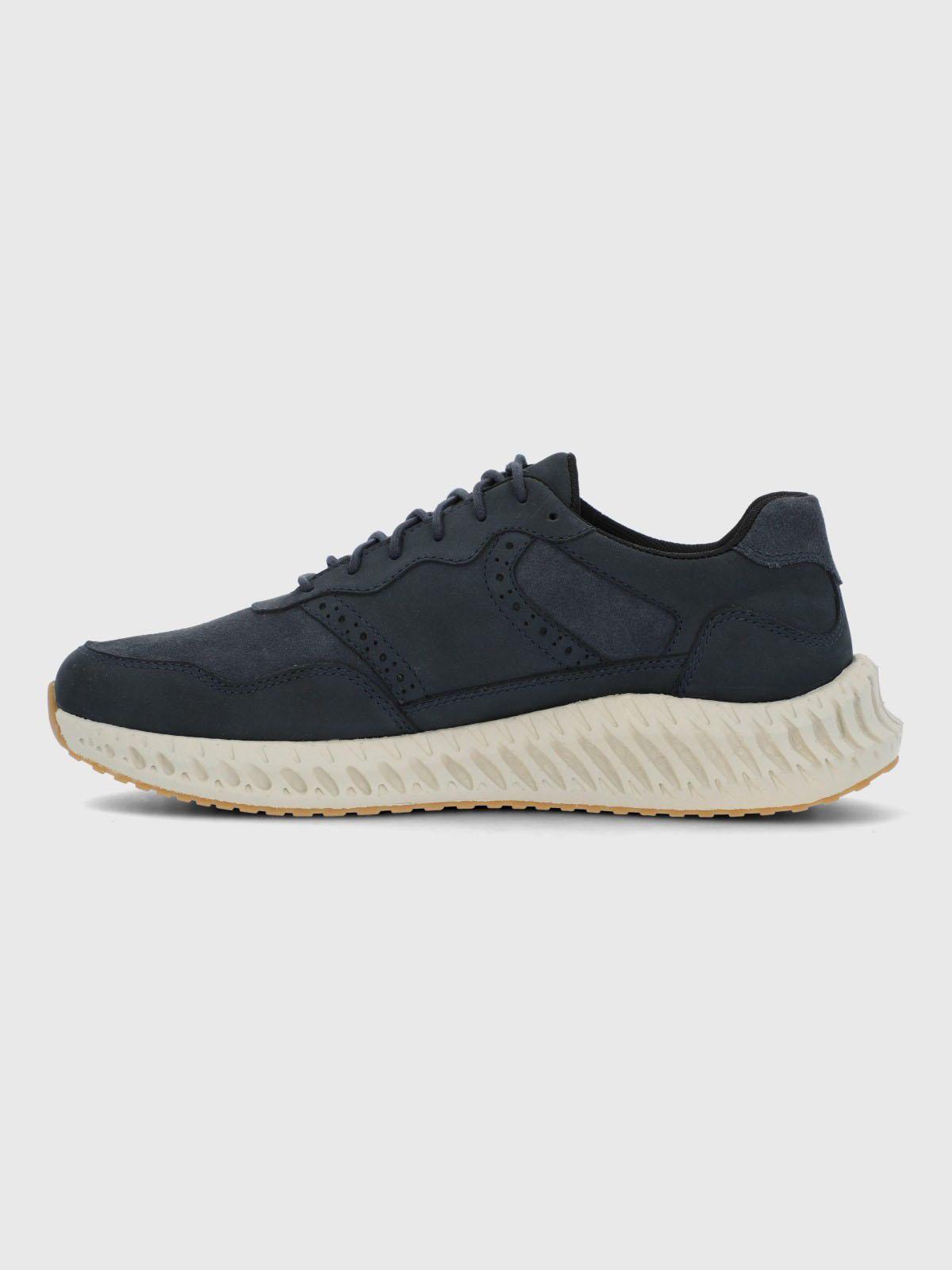 Zapatilla Cuero Hombre Spinal Brio Azul-4