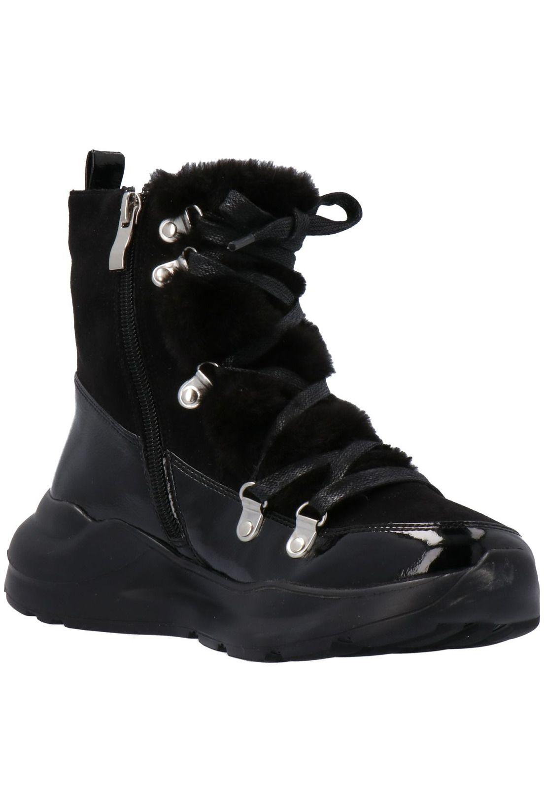 Zapatilla Con Caña Mujer Ft-Gianna Black(111-0