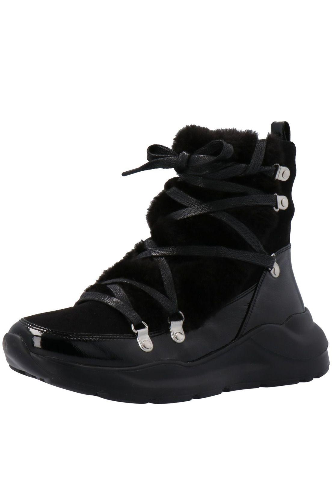 Zapatilla Con Caña Mujer Ft-Gianna Black(111-3