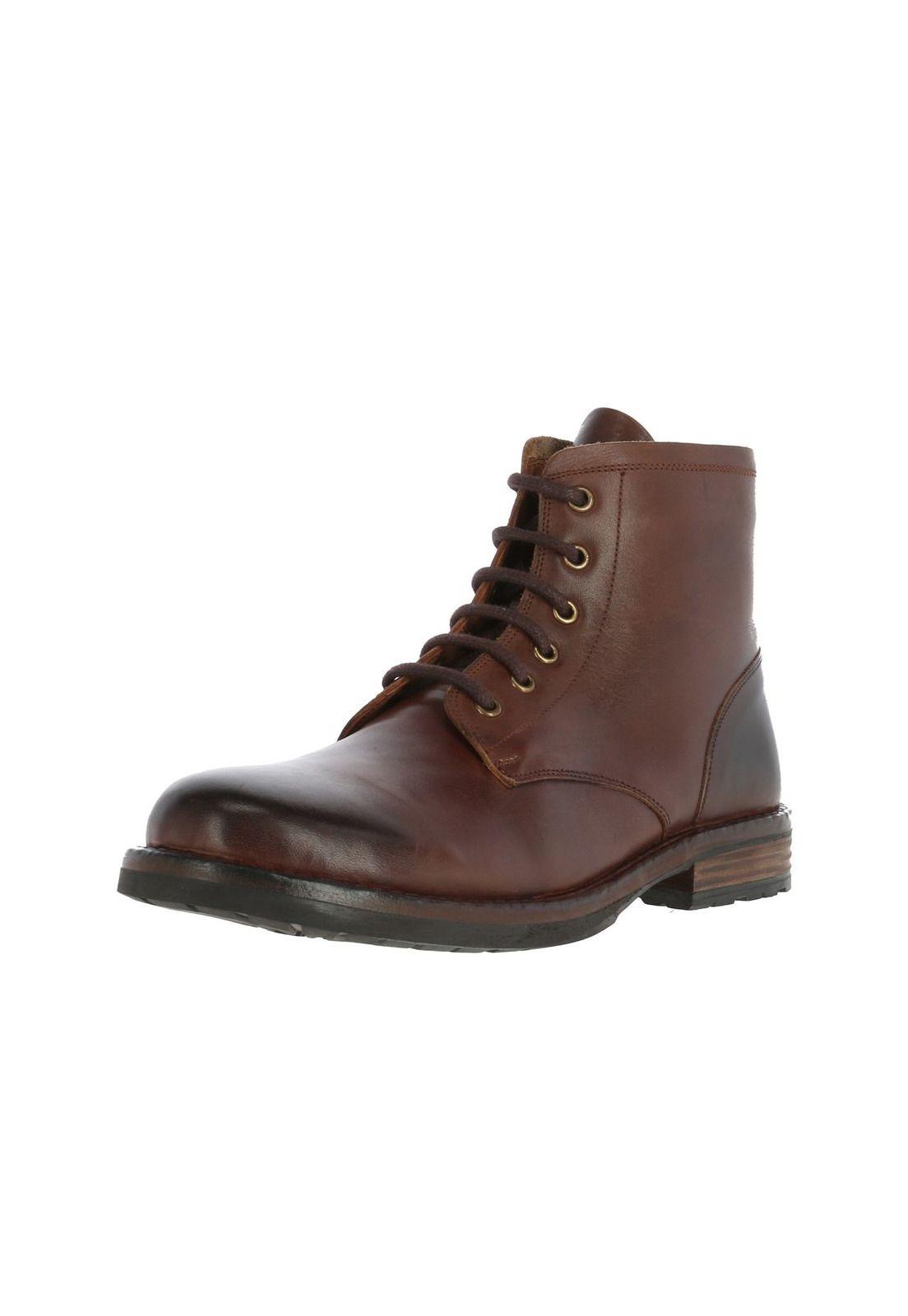 Botin Cuero Hombre Solomon Ii Café-1