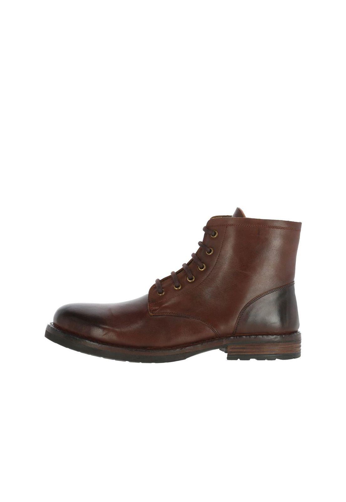 Botin Cuero Hombre Solomon Ii Café-2