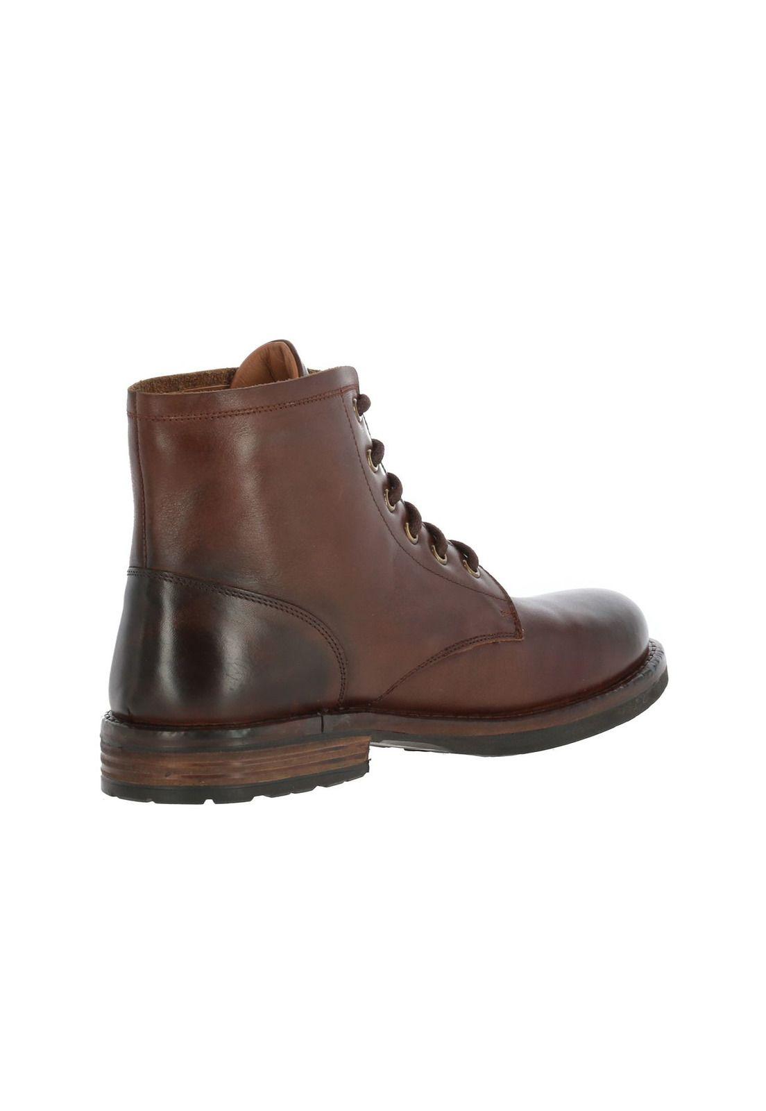Botin Cuero Hombre Solomon Ii Café-4