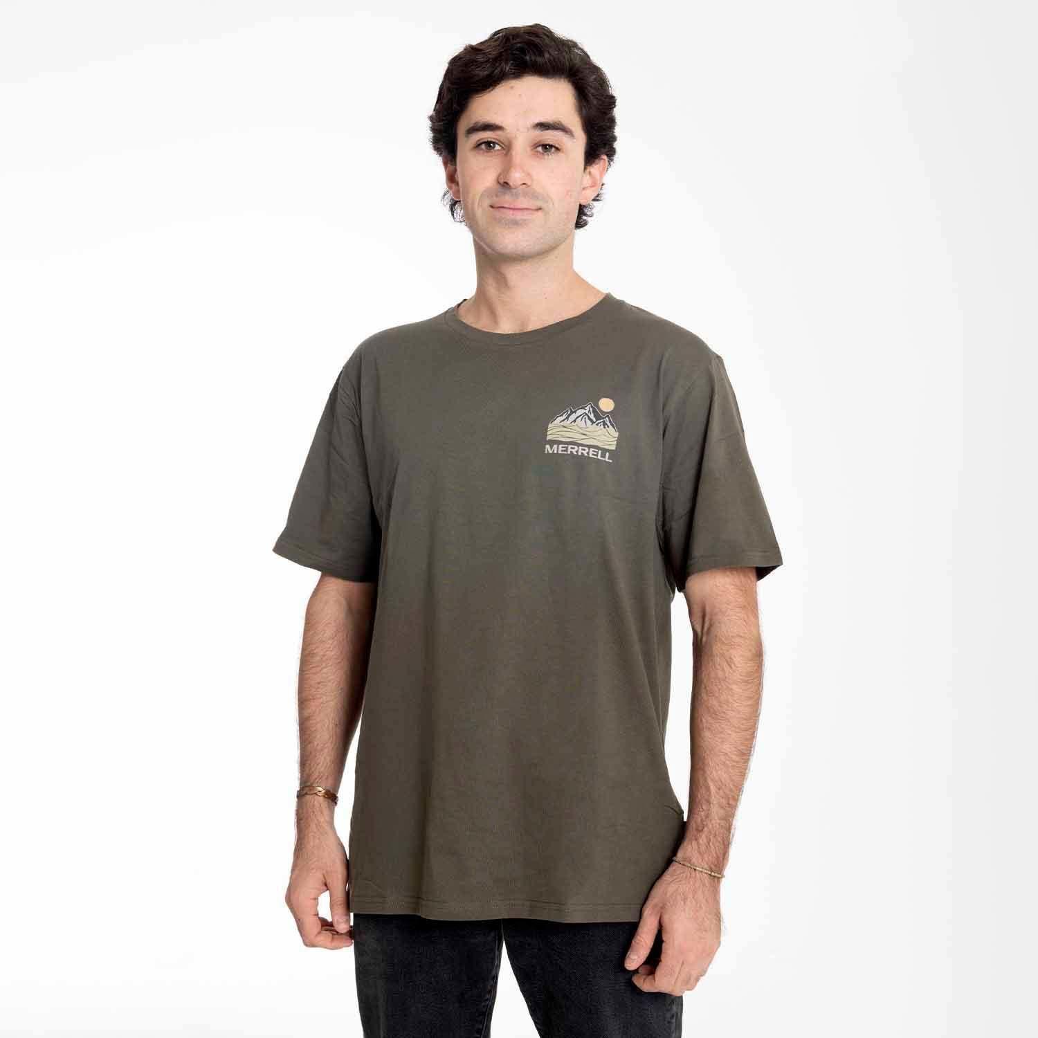 Polera Hombre Susitna Café oscuro Merrell-0