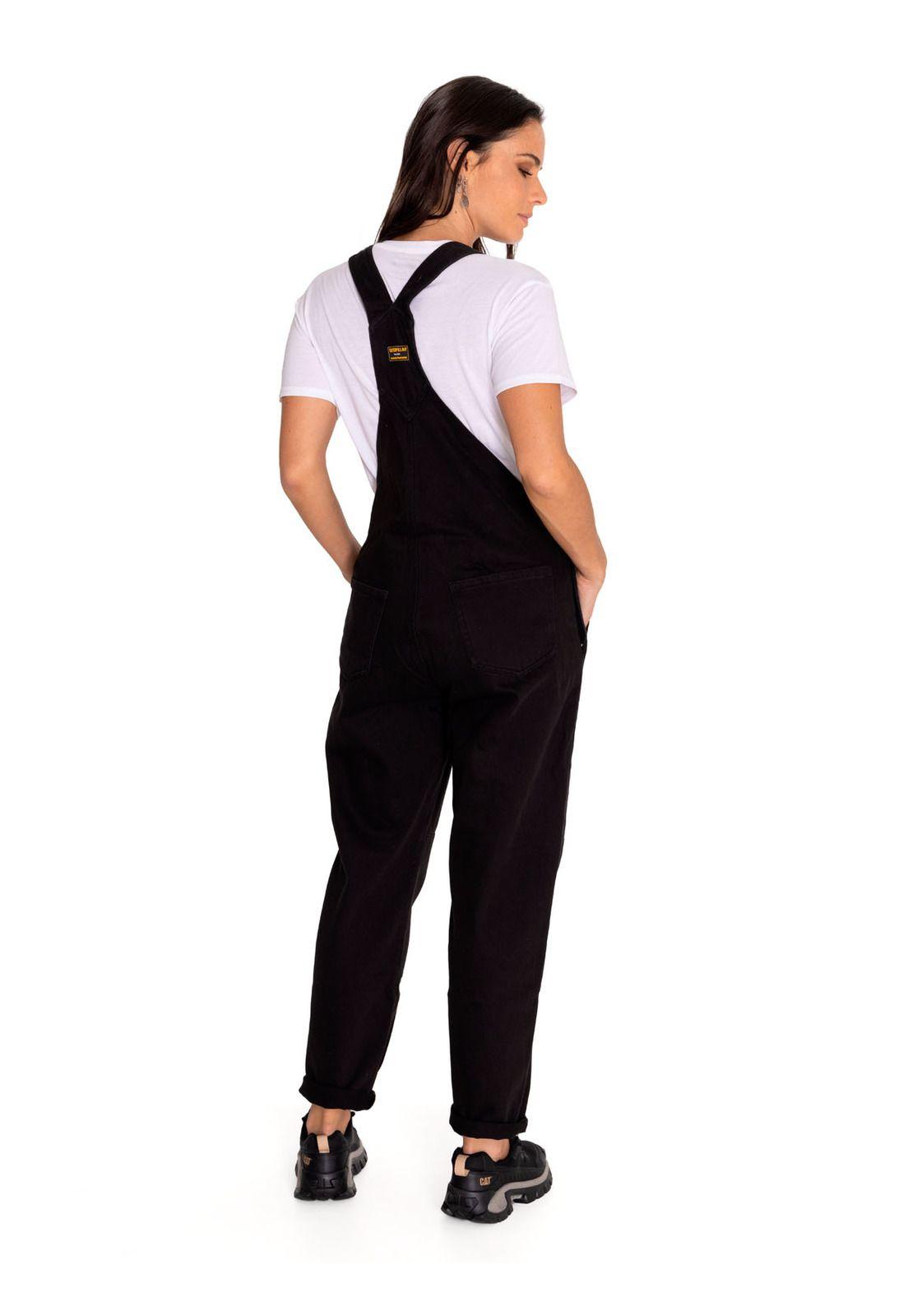 Jardinera Mujer Heritage Twill Overall Negro-3