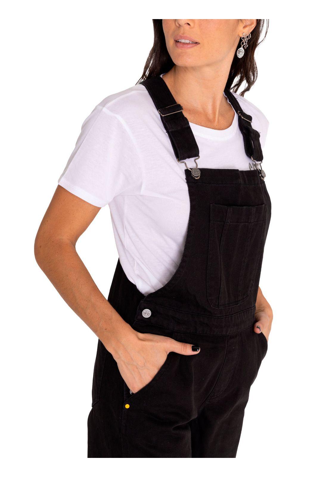 Jardinera Mujer Heritage Twill Overall Negro-4