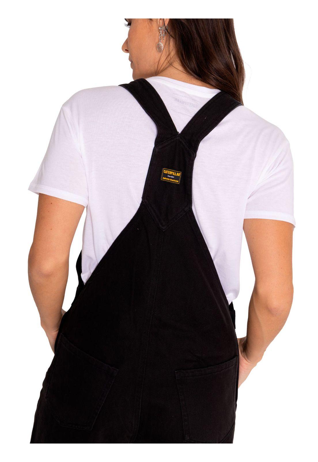 Jardinera Mujer Heritage Twill Overall Negro-5