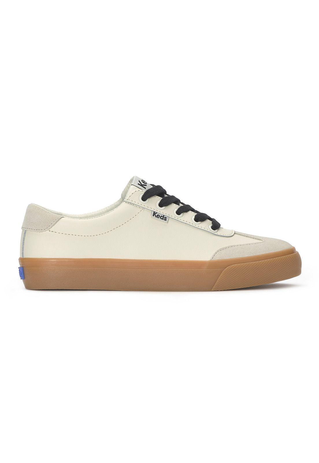 Zapatilla Cuero Mujer Jump Kick T-Toe Lthr Beige-0