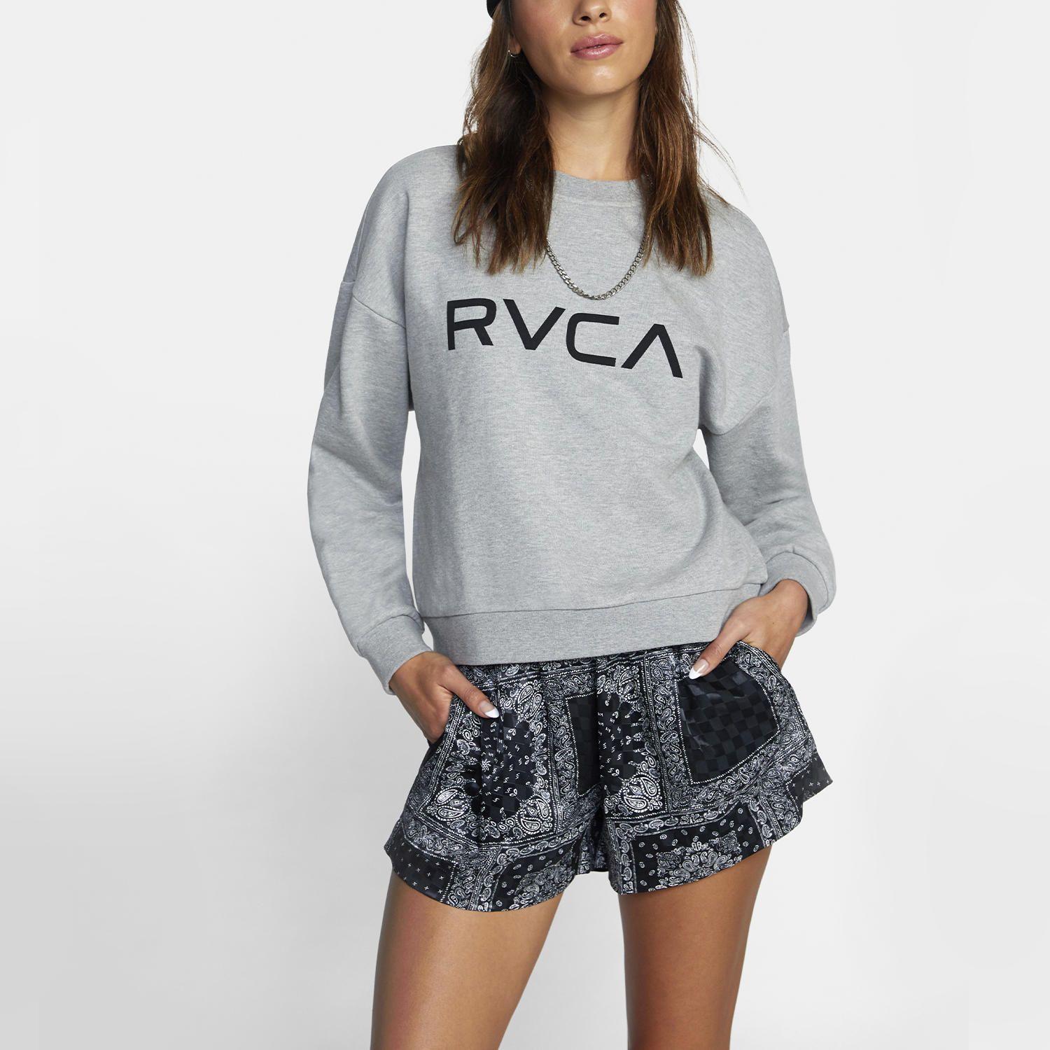 Polerón Mujer Big Rvca Crew Otlr Gris-0