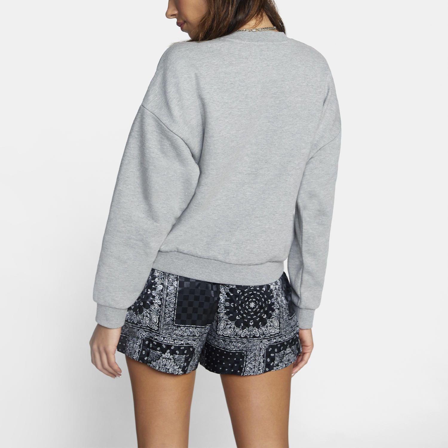 Polerón Mujer Big Rvca Crew Otlr Gris-1