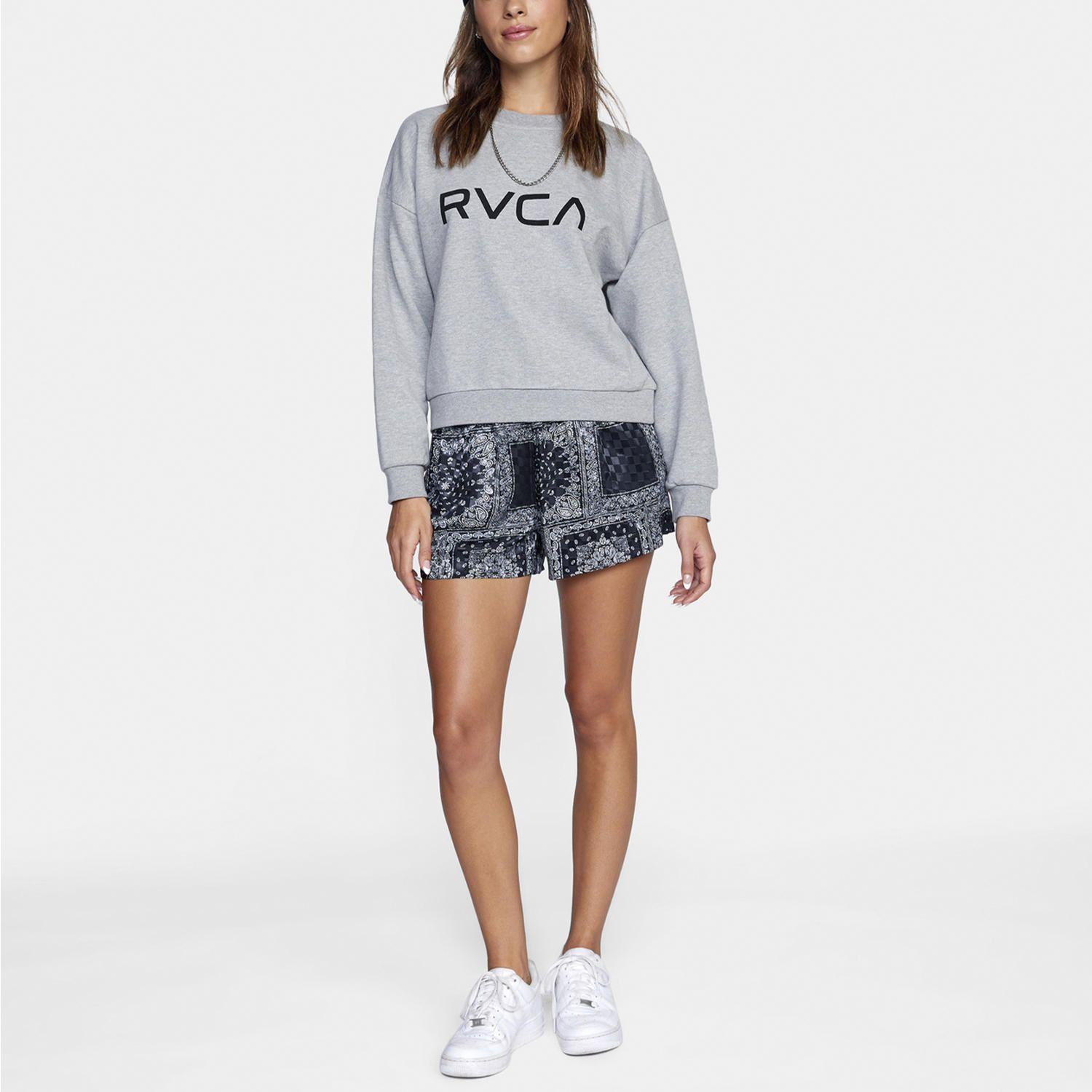 Polerón Mujer Big Rvca Crew Otlr Gris-3