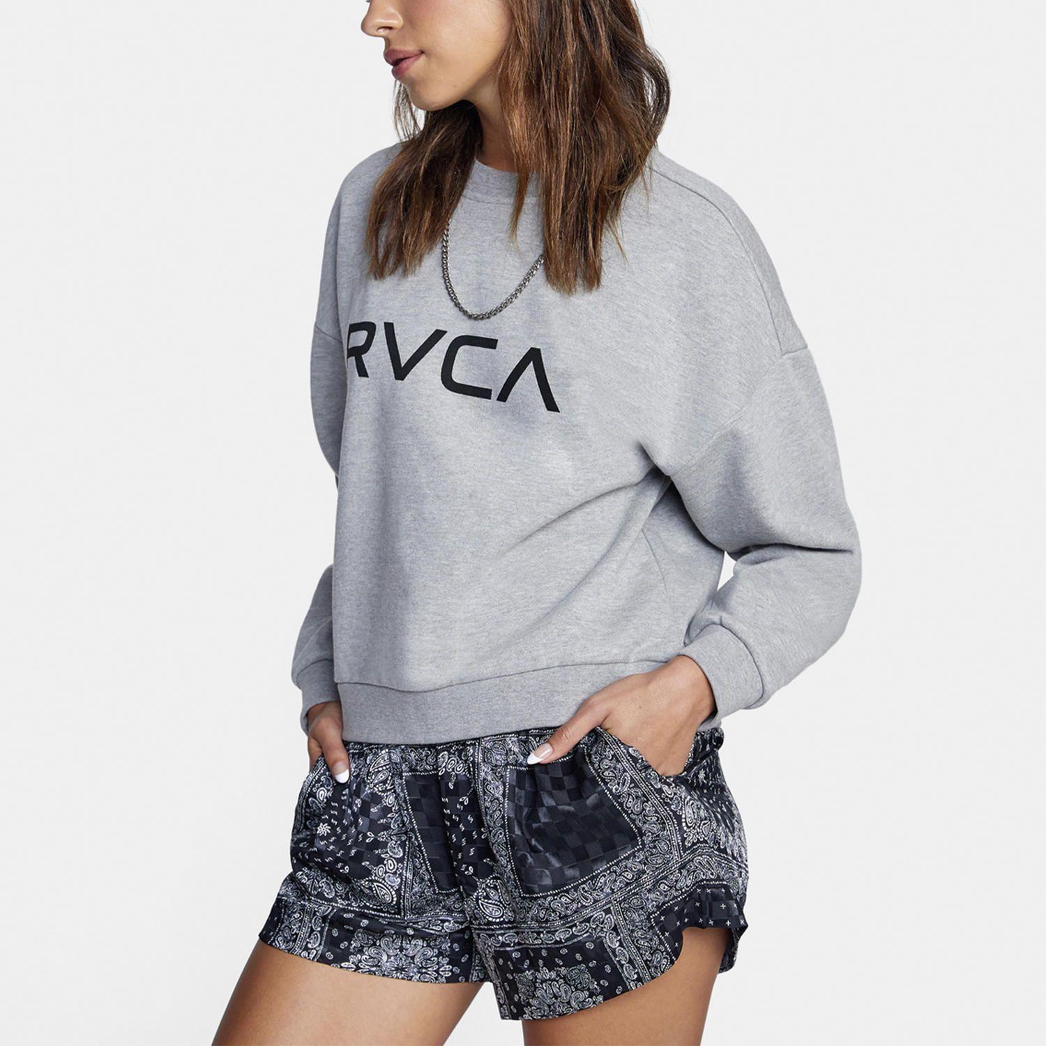 Polerón Mujer Big Rvca Crew Otlr Gris-4
