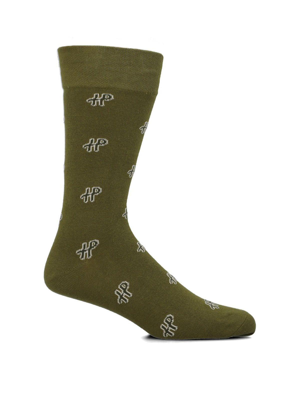 Calcetín Algodón Hombre C Cuff Hp Verde-0