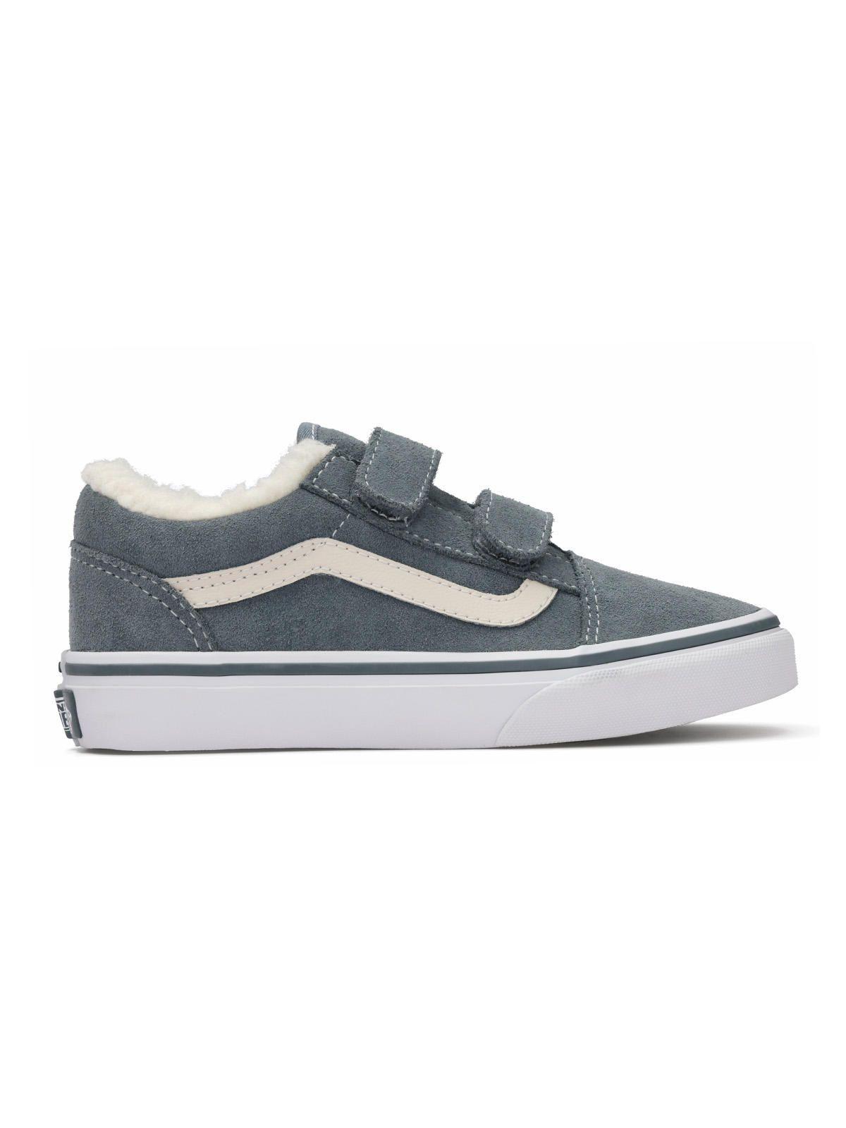 Zapatilla Niño Old Skool V Celeste-0