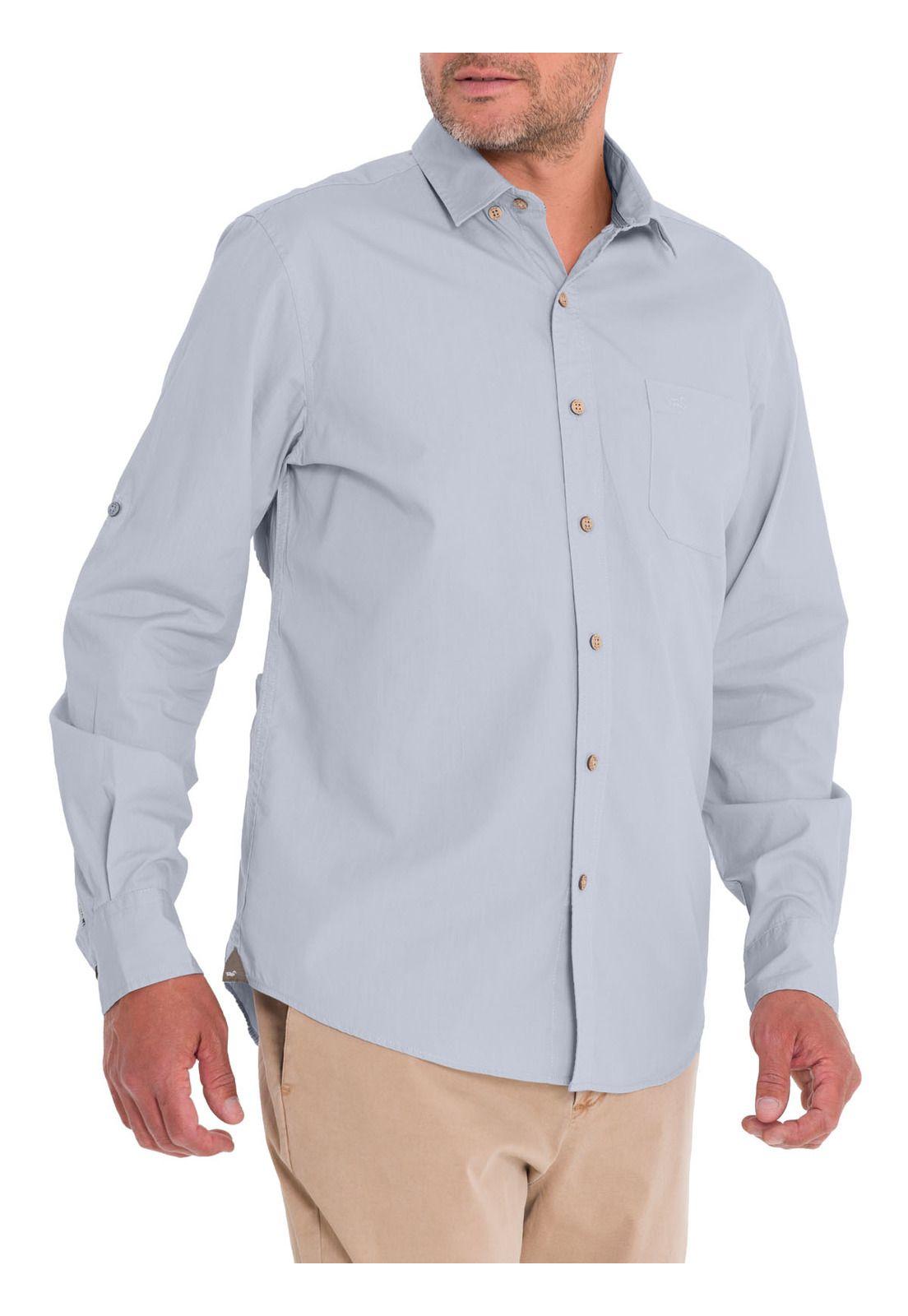 Camisa Algodón Orgánico Hombre Galiton Gris-5