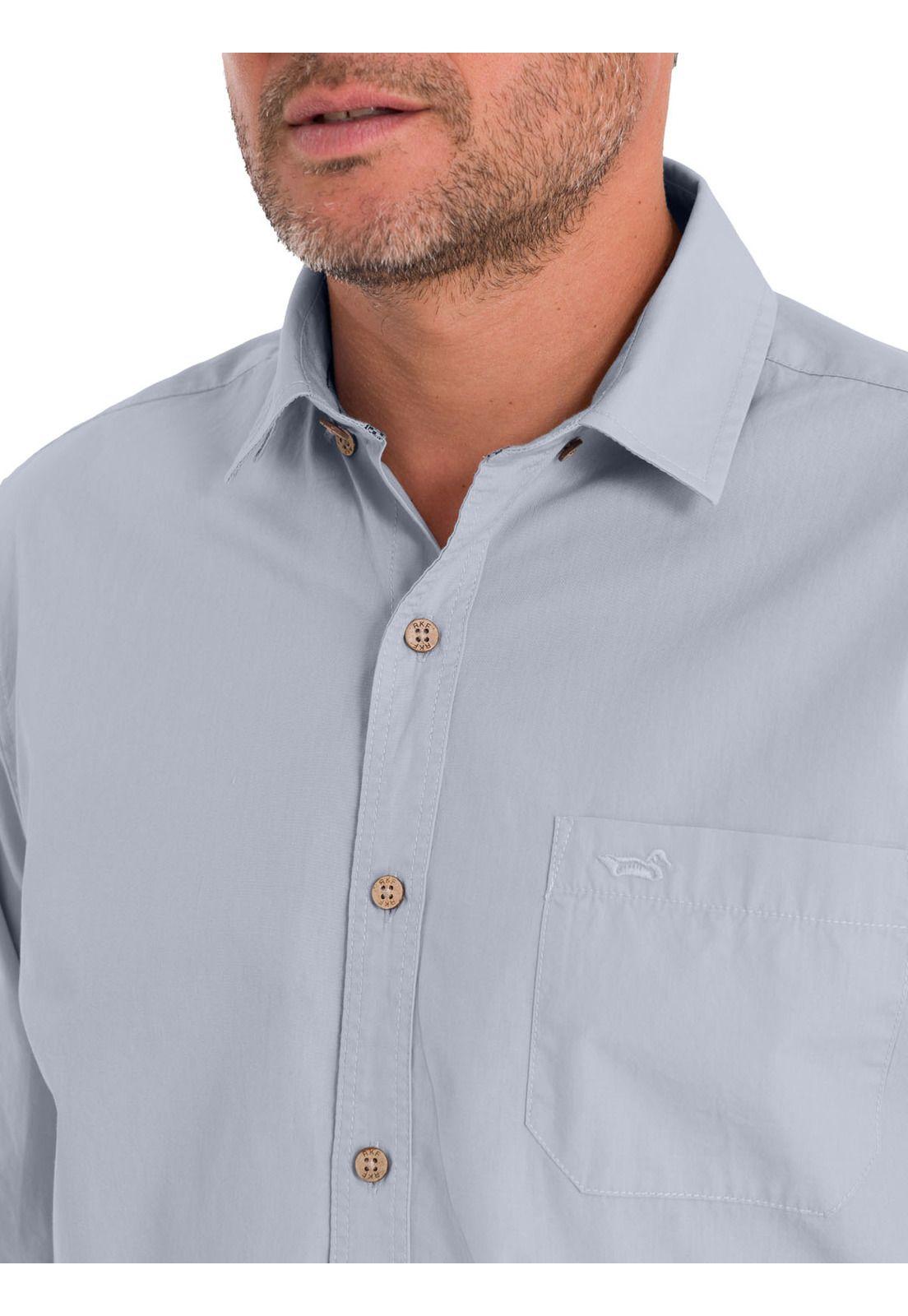 Camisa Algodón Orgánico Hombre Galiton Gris-7