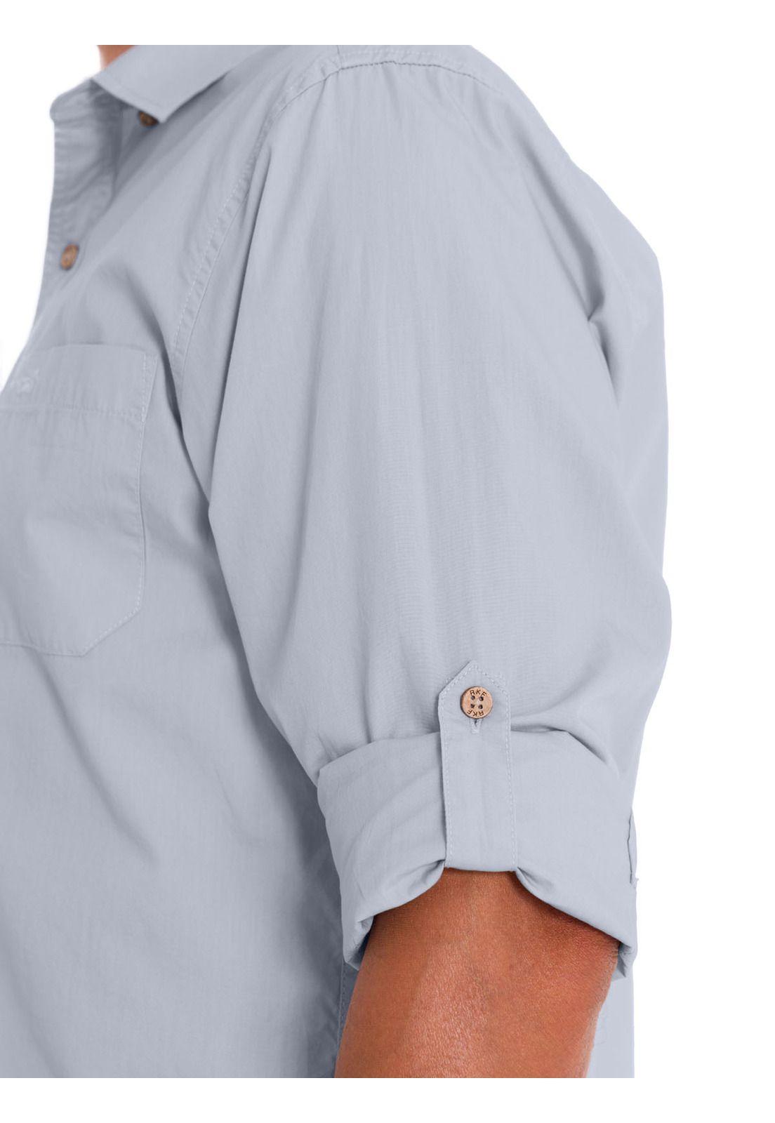 Camisa Algodón Orgánico Hombre Galiton Gris-8