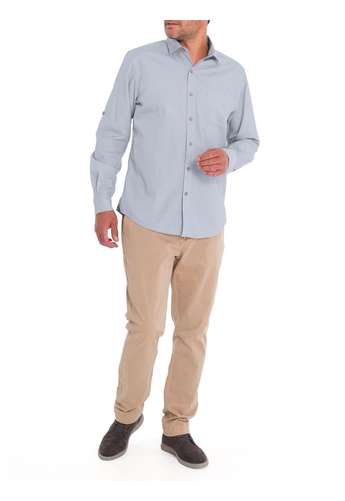 Camisa Algodón Orgánico Hombre Galiton Gris-9