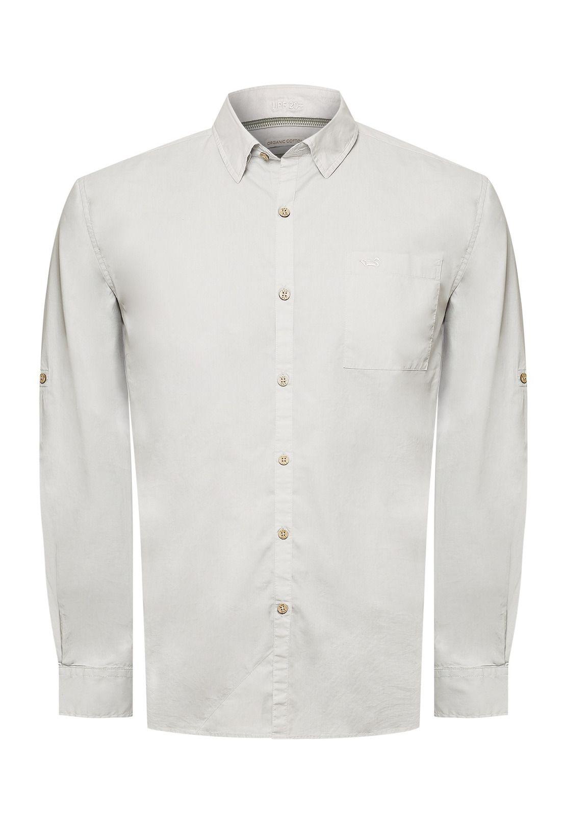 Camisa Algodón Orgánico Hombre Galiton Gris-0