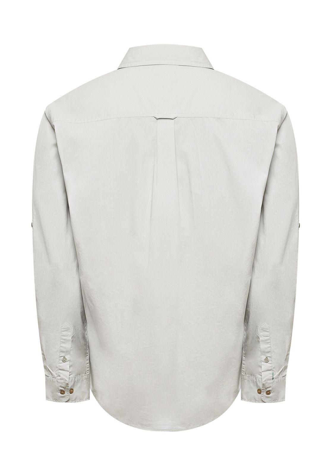 Camisa Algodón Orgánico Hombre Galiton Gris-1