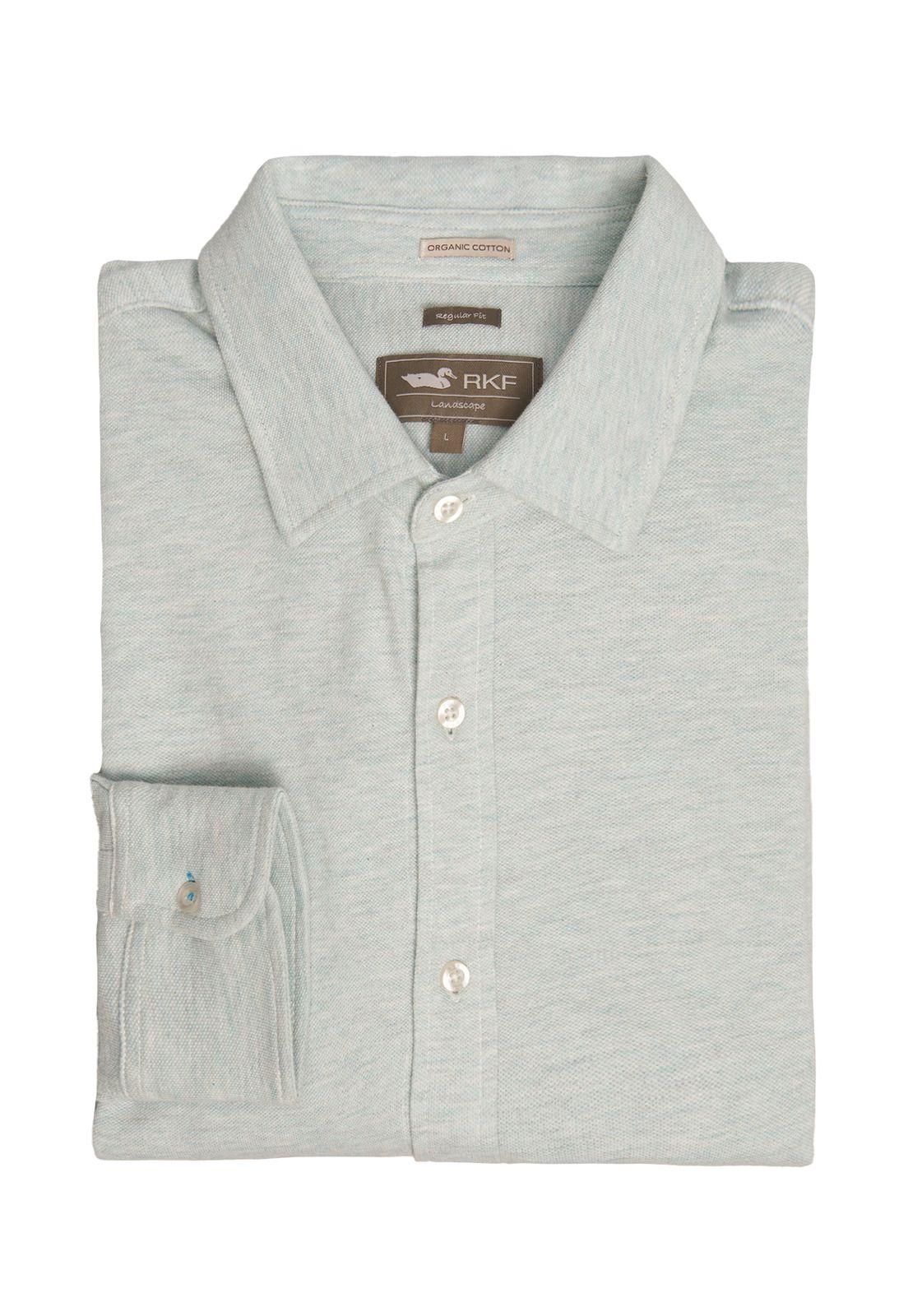 Polera Algodón Orgánico Hombre Piquelong Verde-0