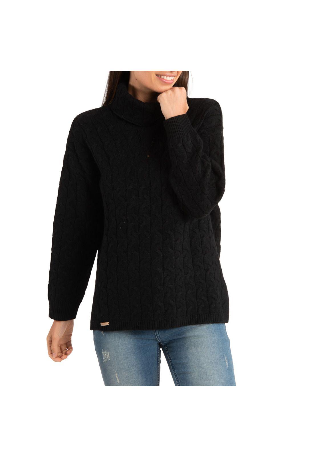 Sweater Mujer Daria Negro-0