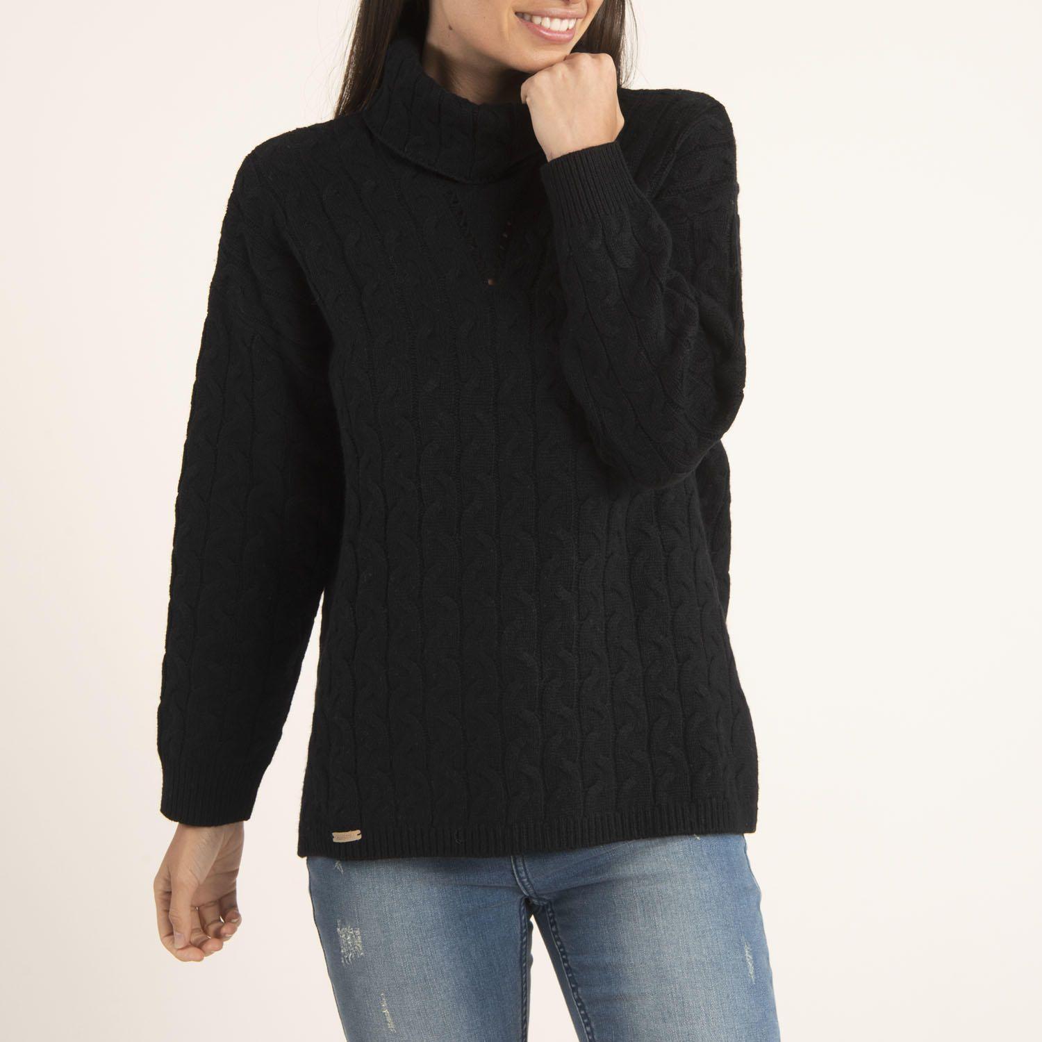 Sweater Mujer Daria Negro-1
