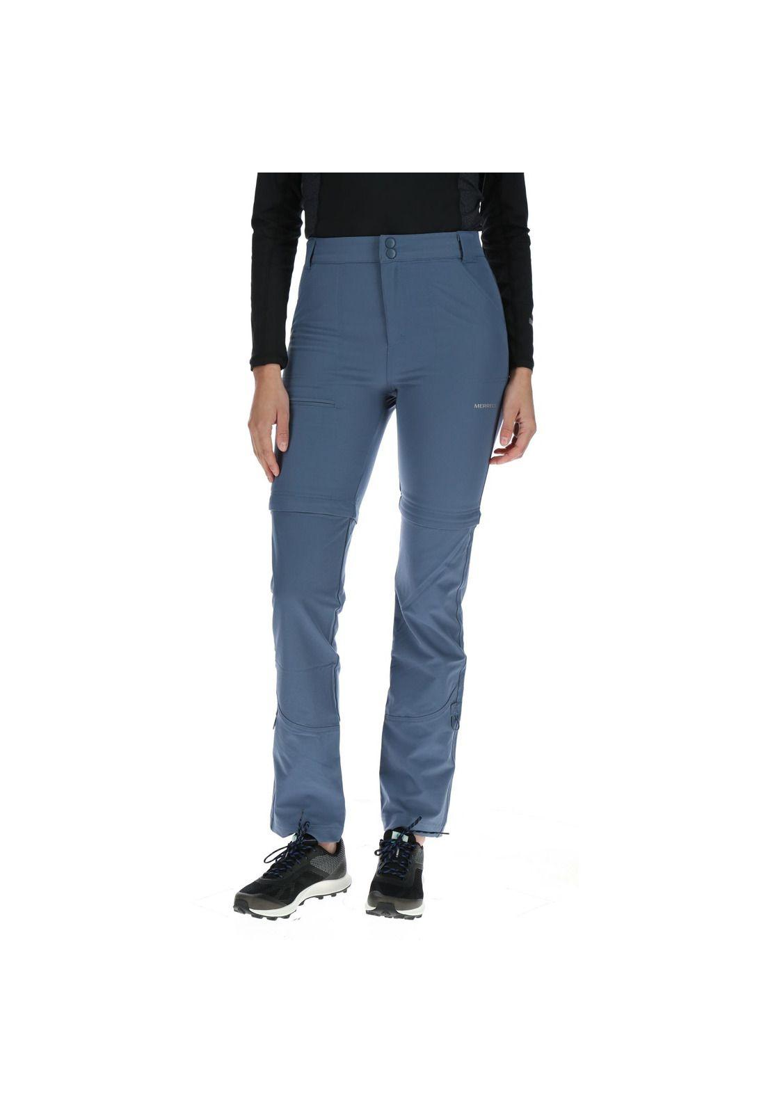 Pantalón Mujer Detechable  azul-0