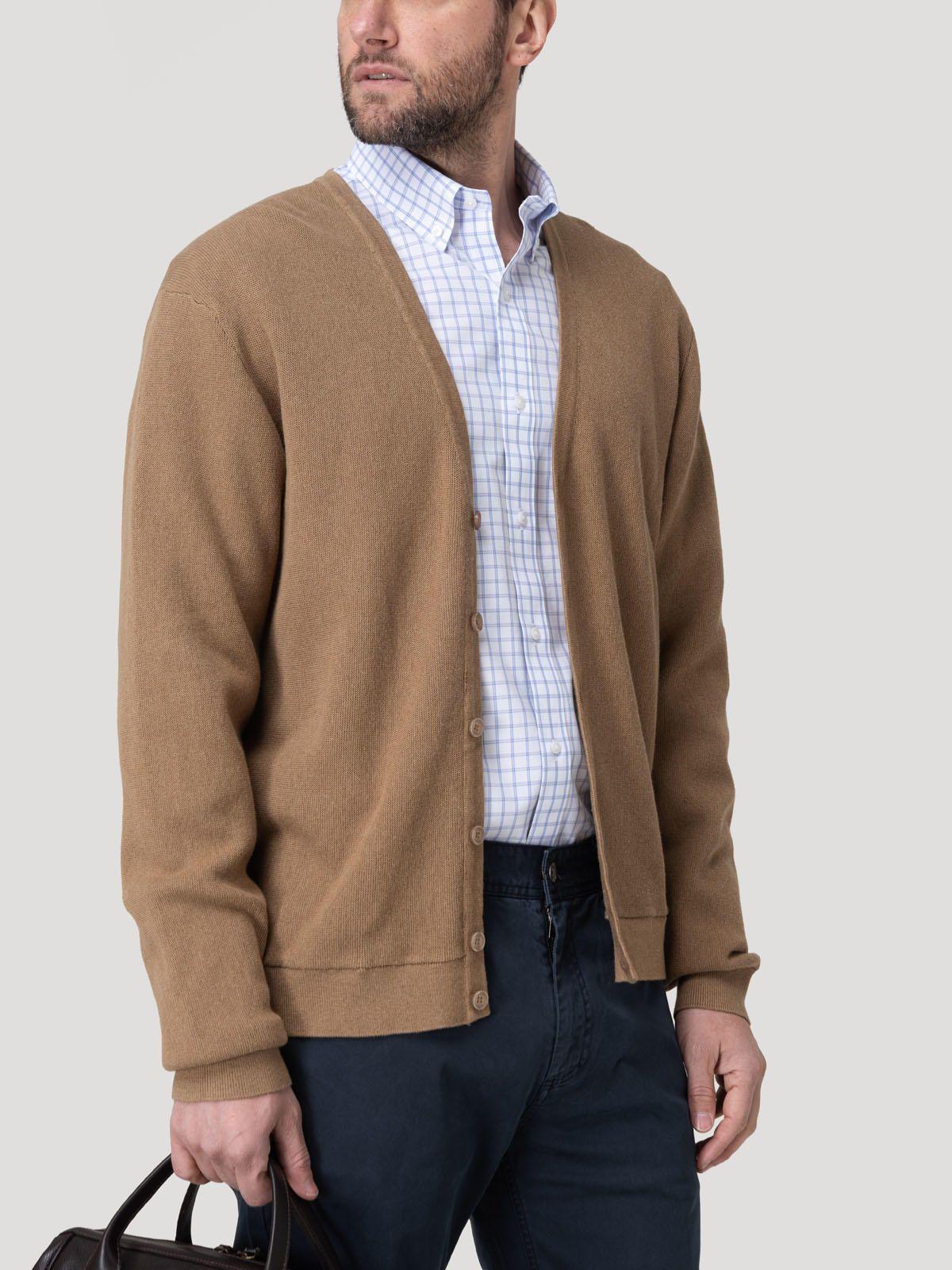 Sweater Algodón Orgánico Hombre Olen Café-4