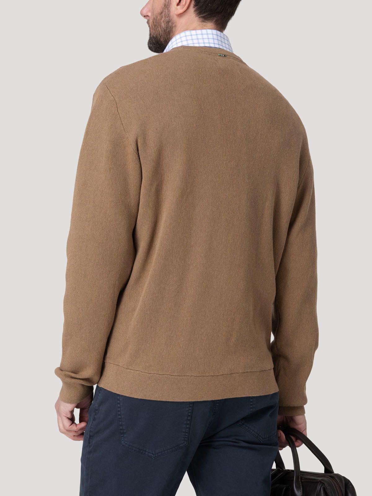 Sweater Algodón Orgánico Hombre Olen Café-5