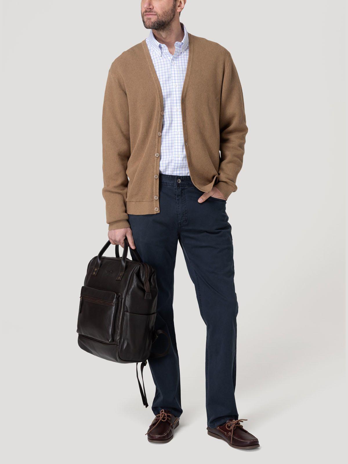 Sweater Algodón Orgánico Hombre Olen Café-7