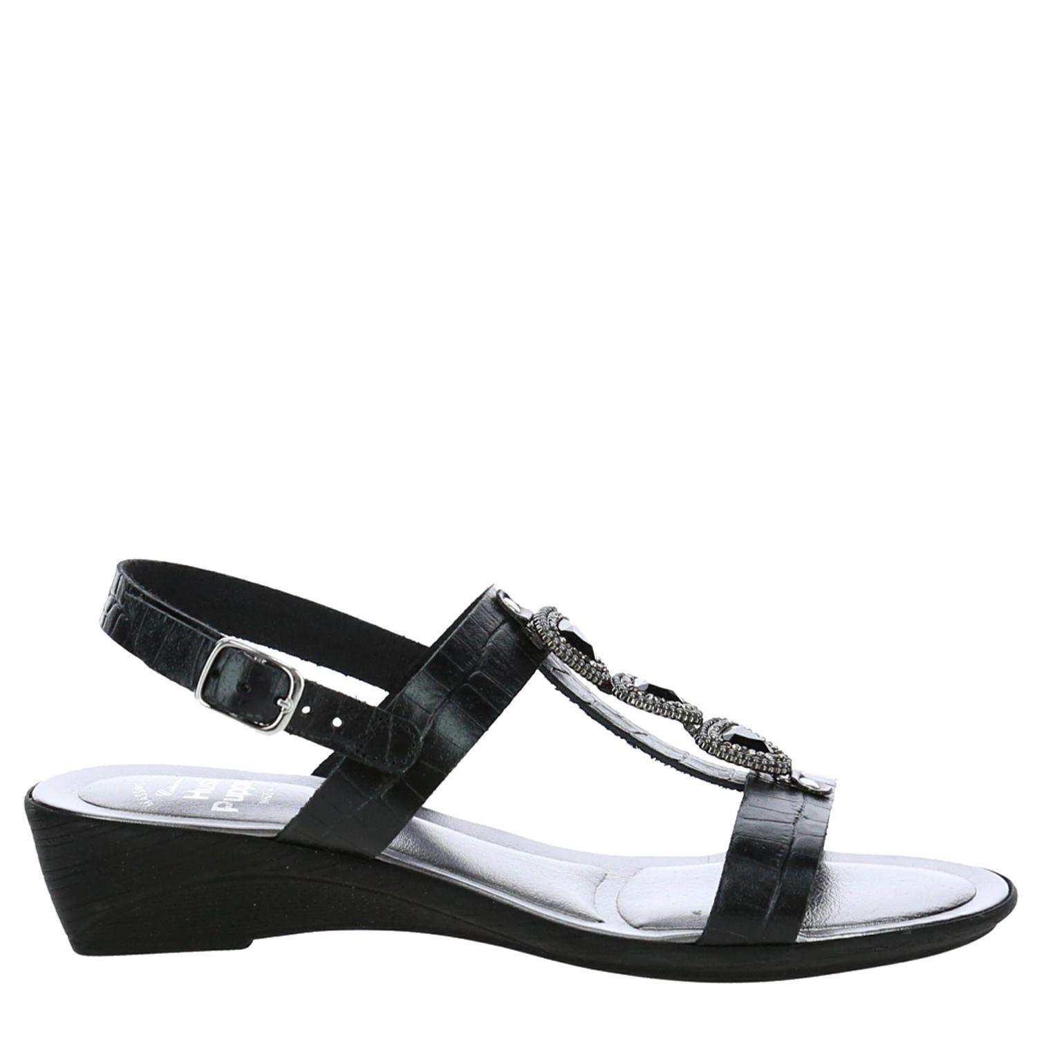 Sandalia Mujer Roseto Negro-1