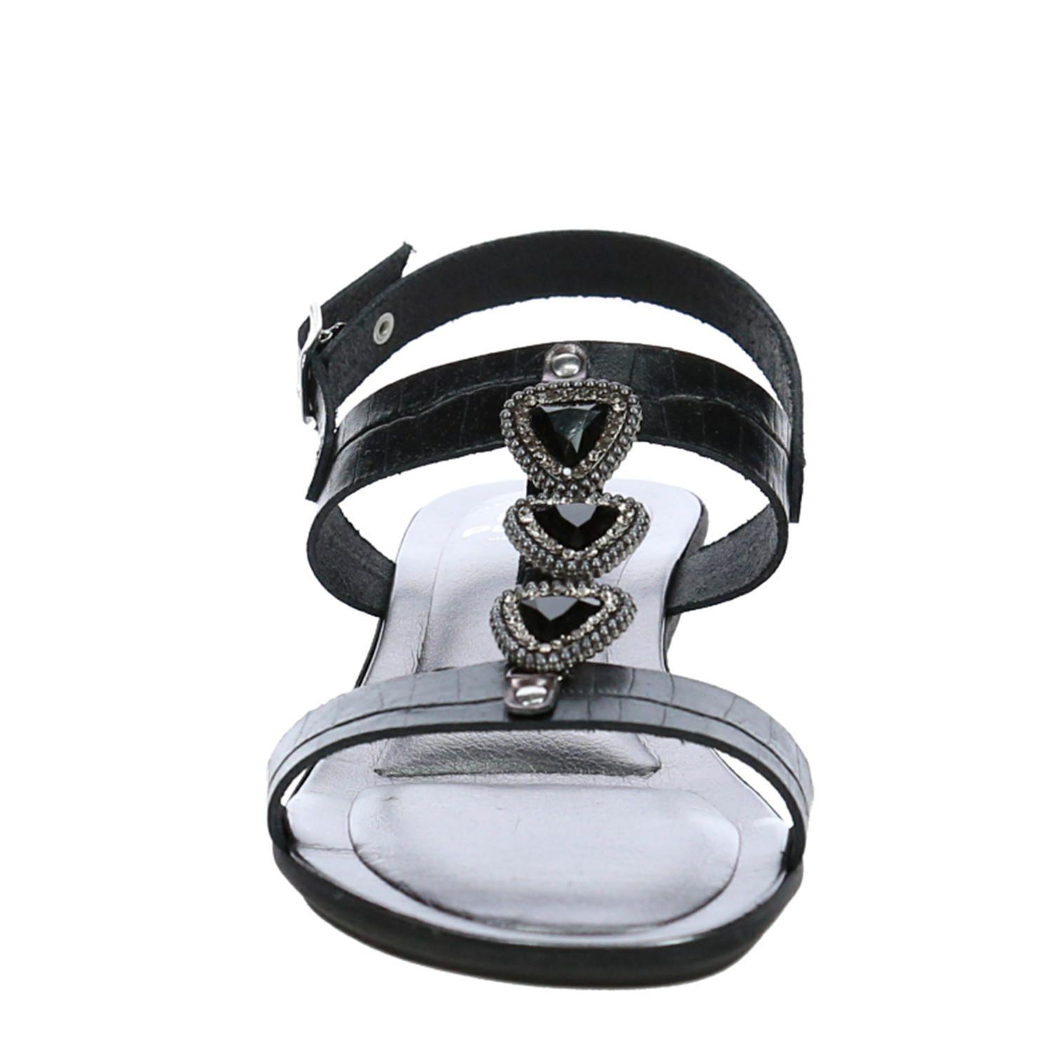 Sandalia Mujer Roseto Negro-2