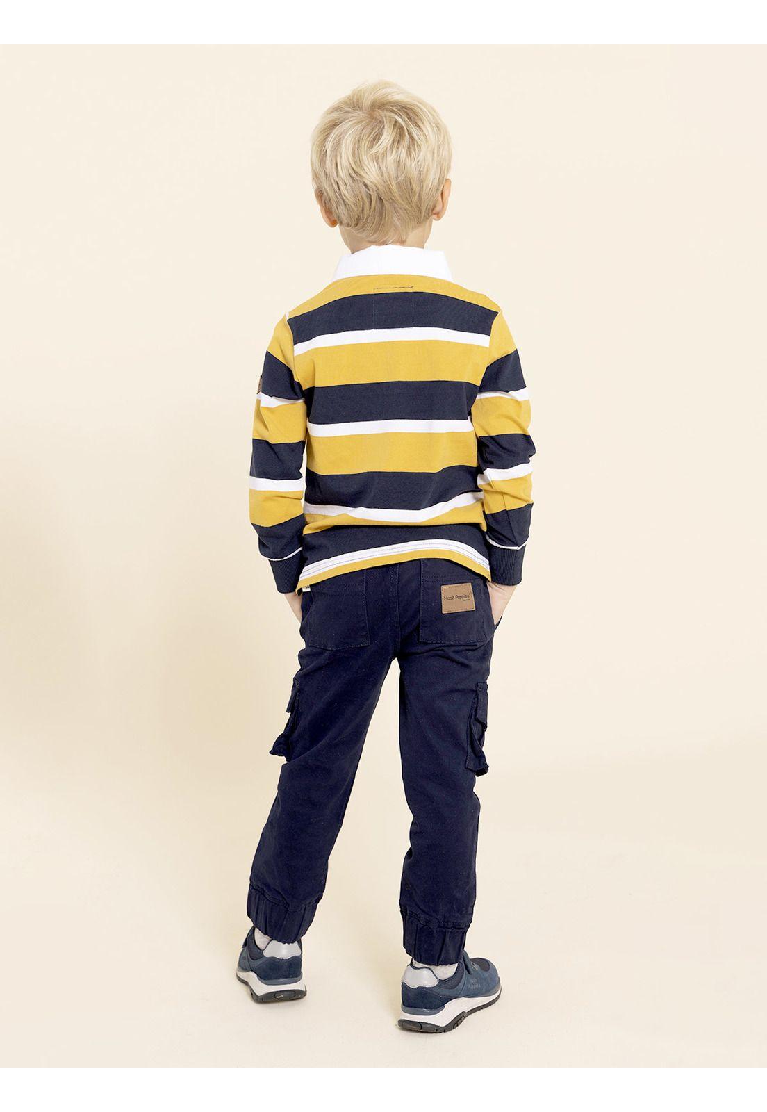 Polera MangaLarga Oscar Niño Amarillo-3