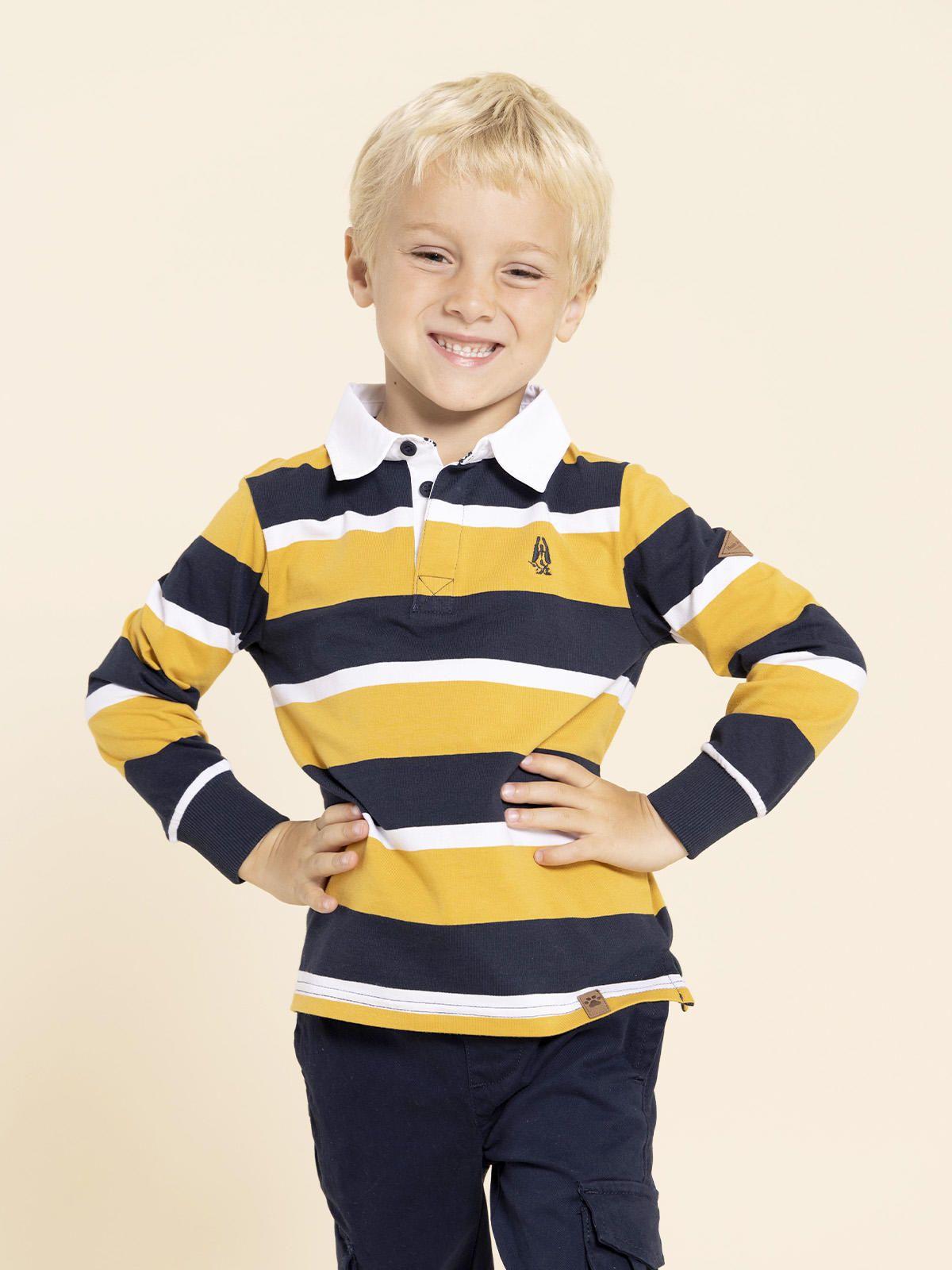 Polera MangaLarga Oscar Niño Amarillo-0