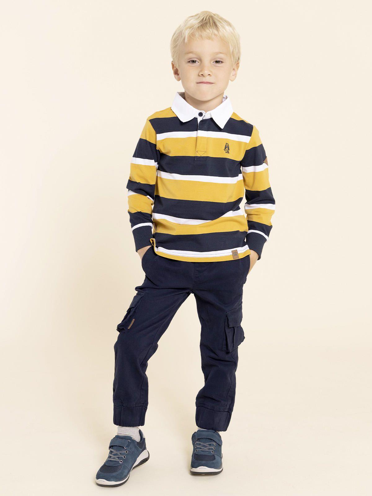 Polera MangaLarga Oscar Niño Amarillo-1