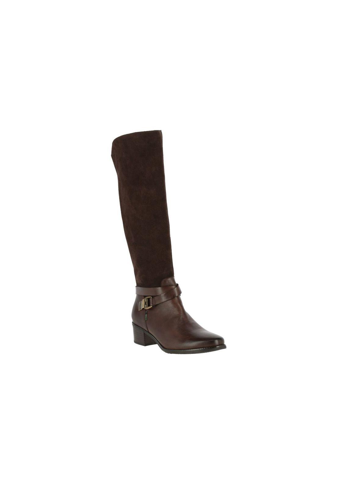 Bota Cuero Lucette Dk Brown-0