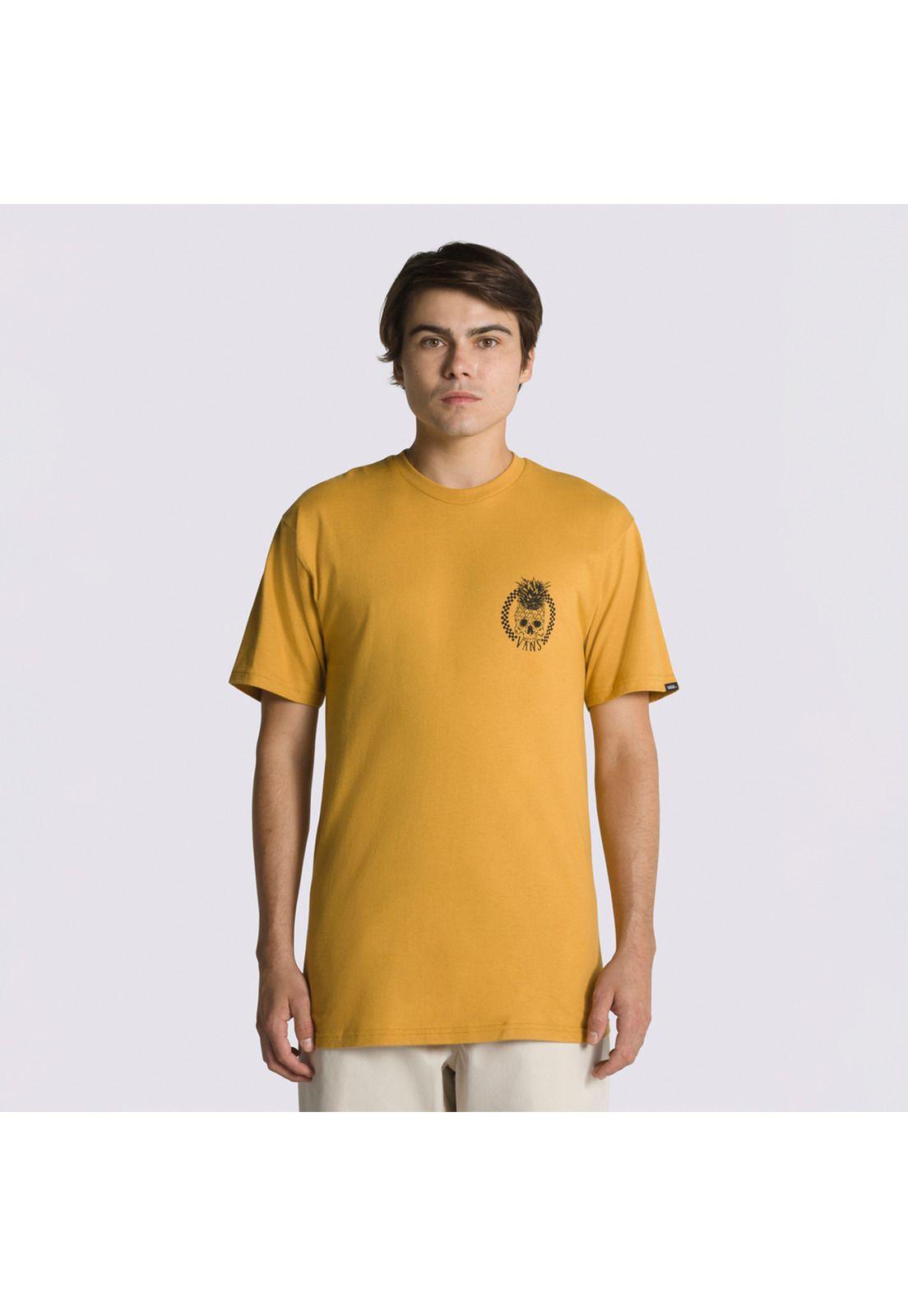 Polera Manga Corta Served Fresh D Amarillo Unisex-1