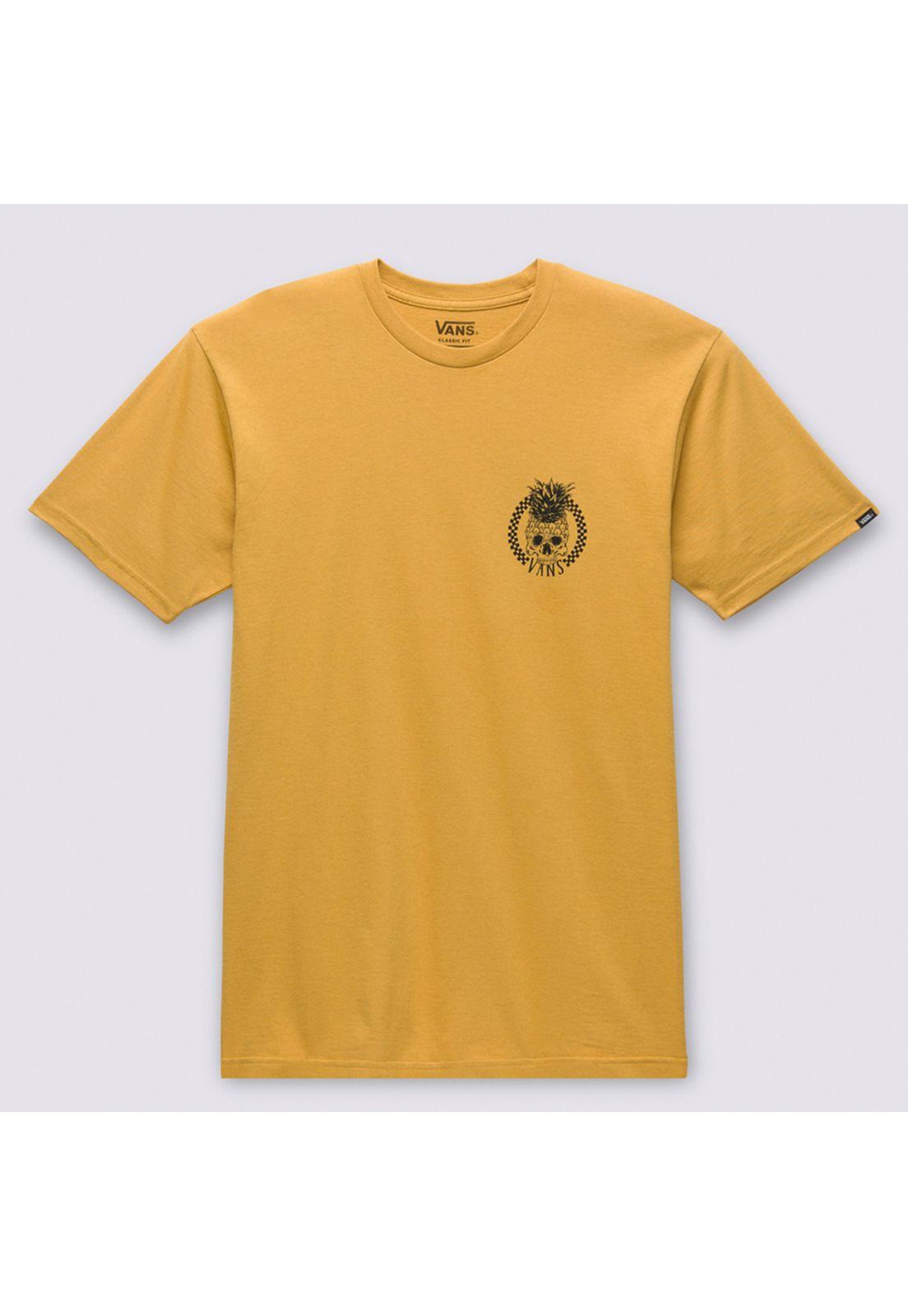 Polera Manga Corta Served Fresh D Amarillo Unisex-7
