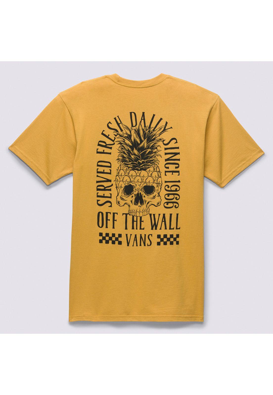 Polera Manga Corta Served Fresh D Amarillo Unisex-8