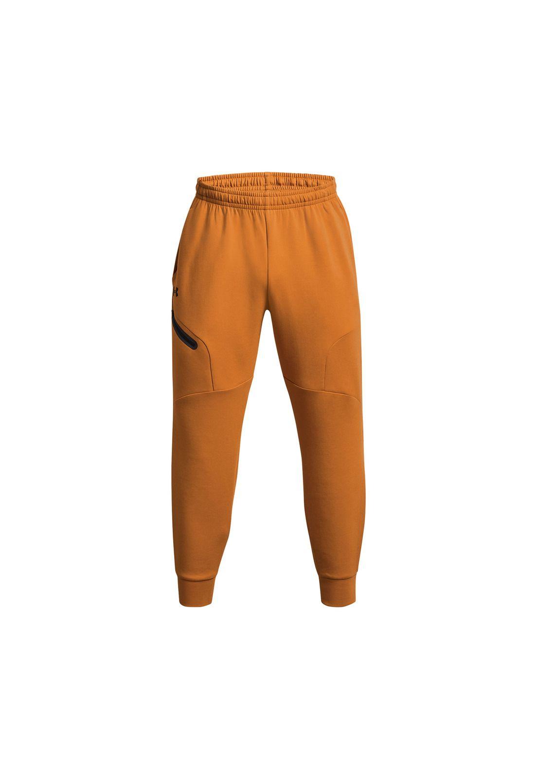Pantalón Buzo Unstoppable Flc Jgrs Naranja Hombre-0