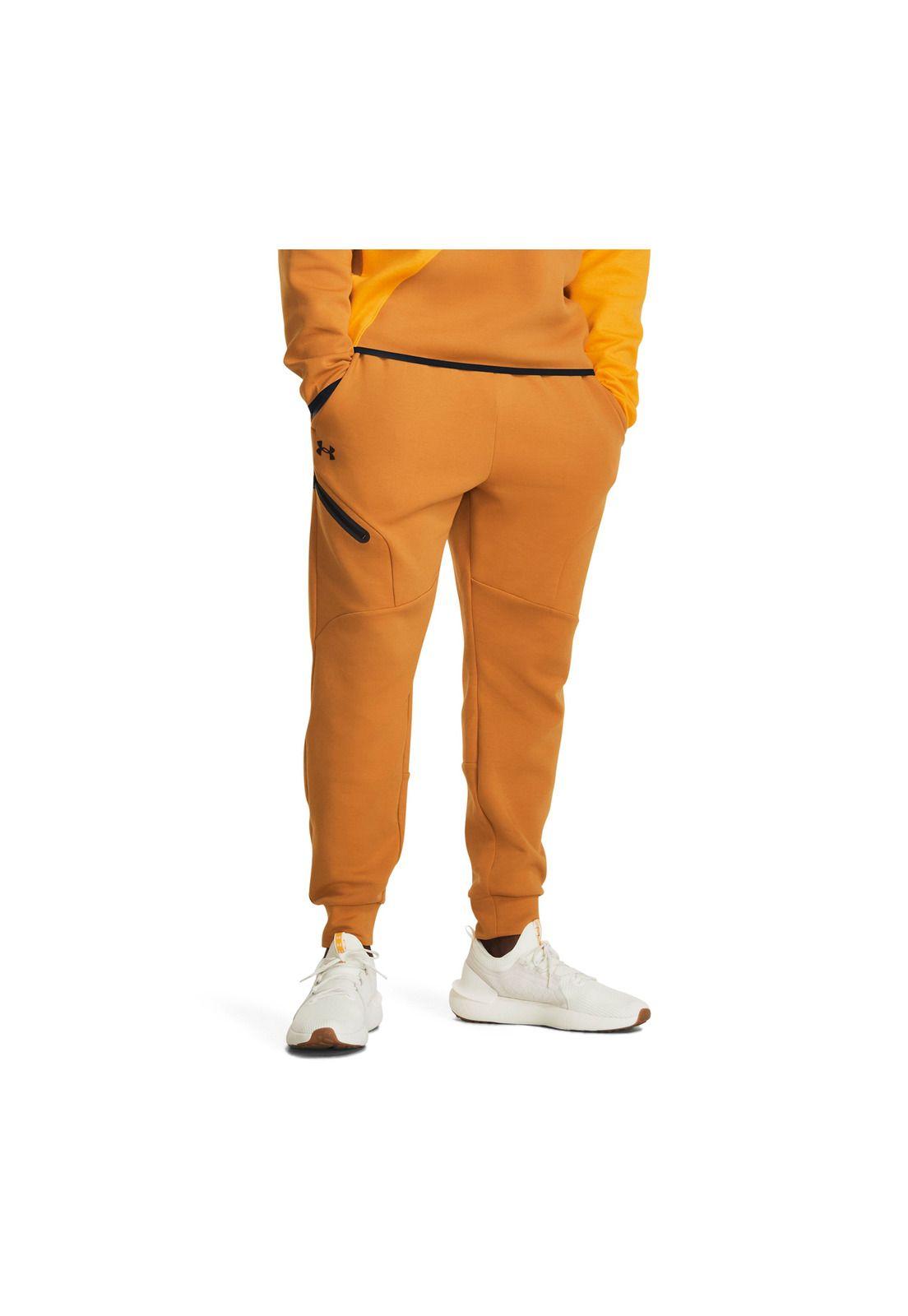 Pantalón Buzo Unstoppable Flc Jgrs Naranja Hombre-3