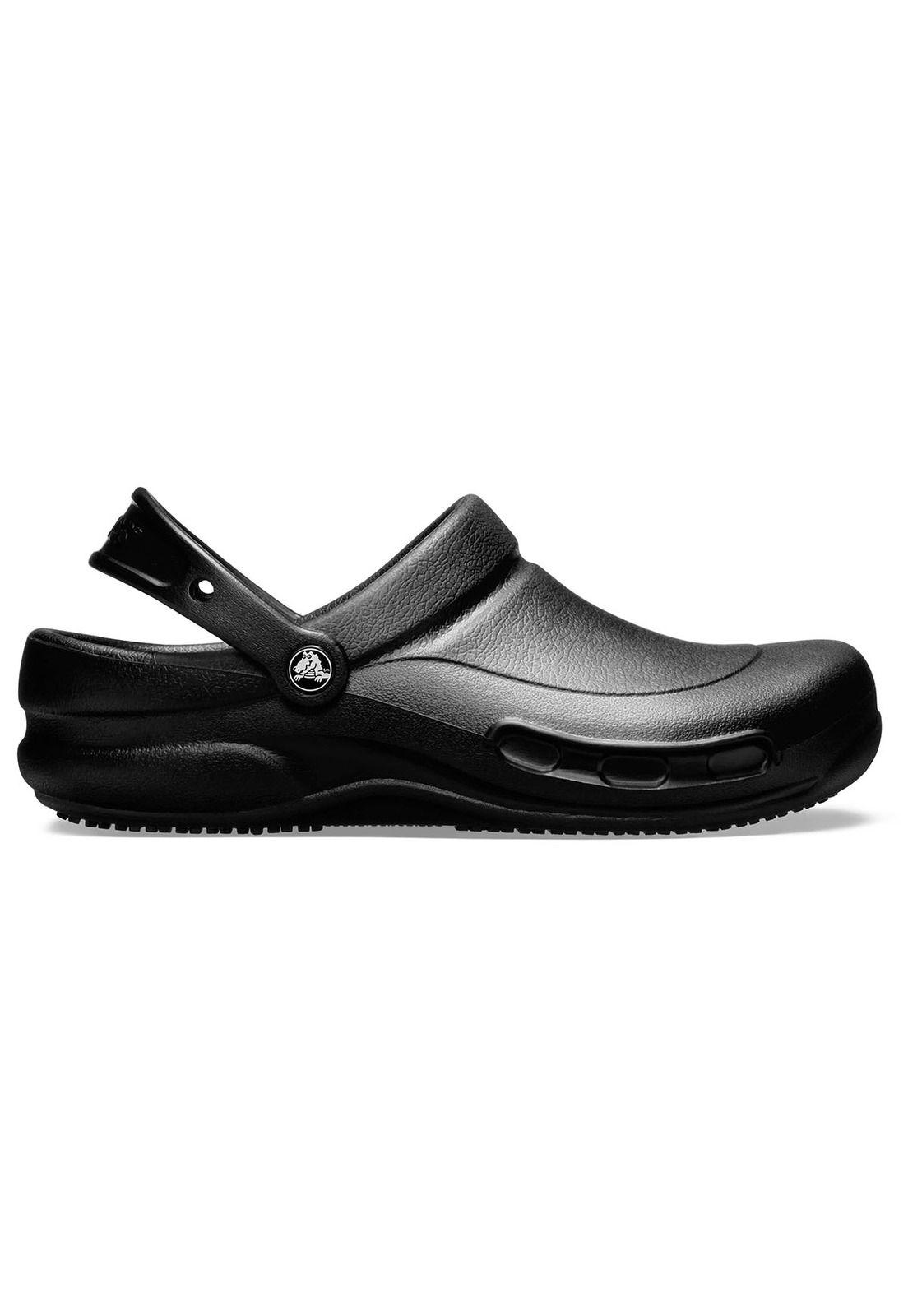 Zueco Crocs Hombre Bistro Work Clog Negro-0