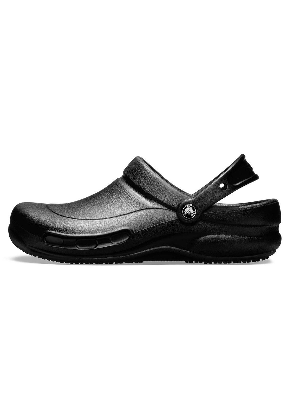 Zueco Crocs Hombre Bistro Work Clog Negro-1