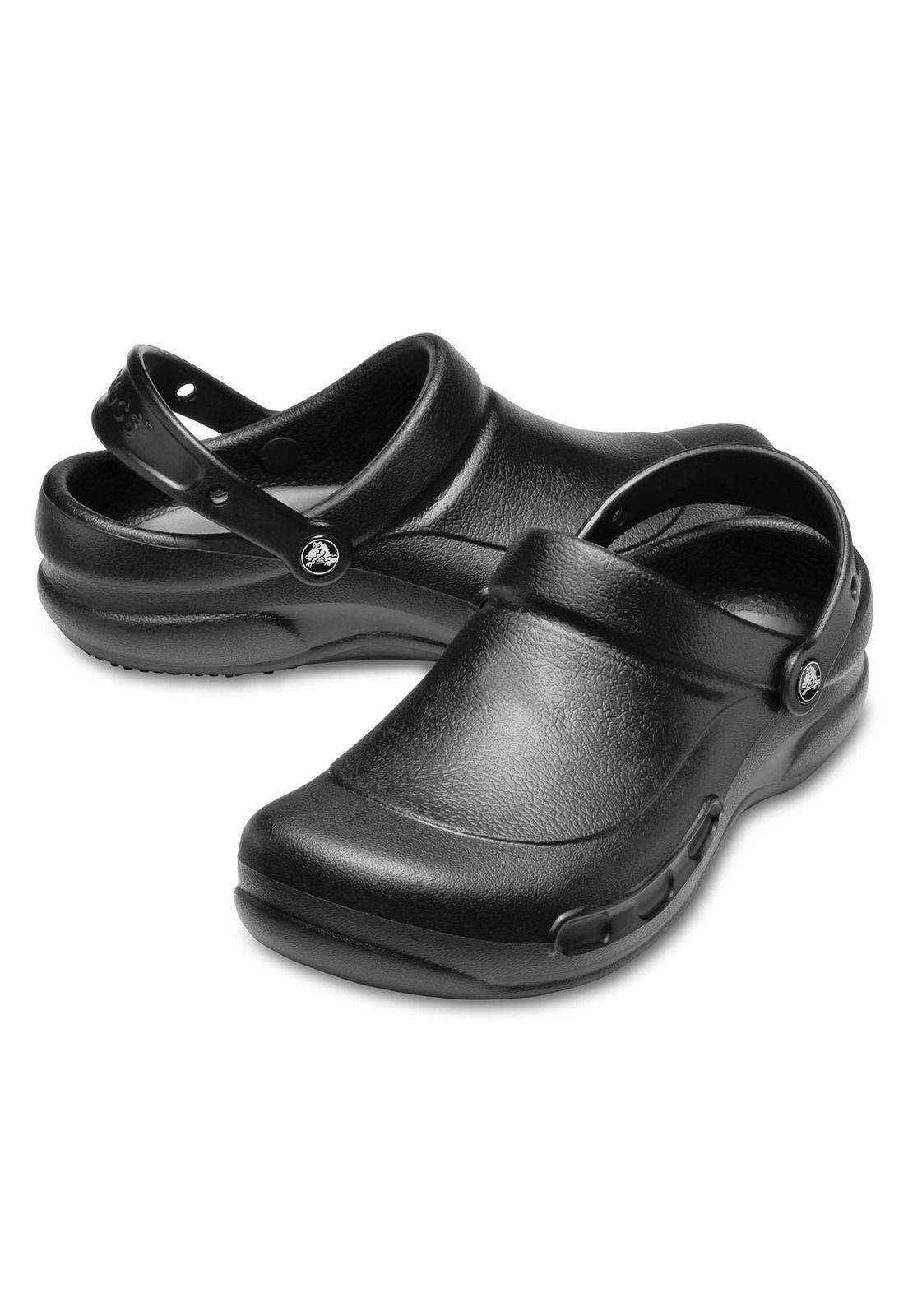 Zueco Crocs Hombre Bistro Work Clog Negro-3