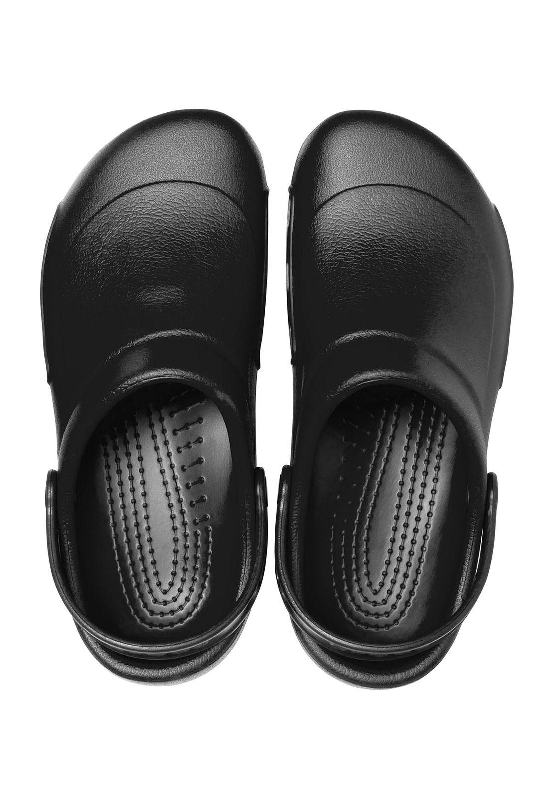 Zueco Crocs Hombre Bistro Work Clog Negro-4