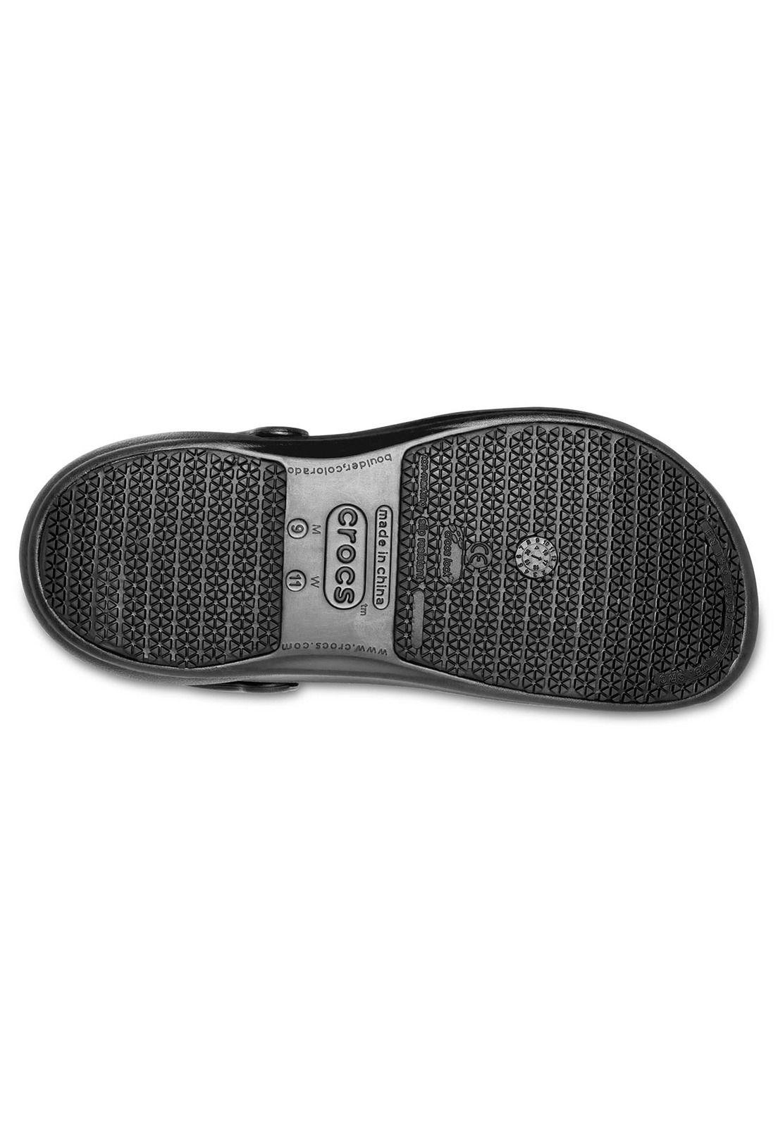 Zueco Crocs Hombre Bistro Work Clog Negro-5